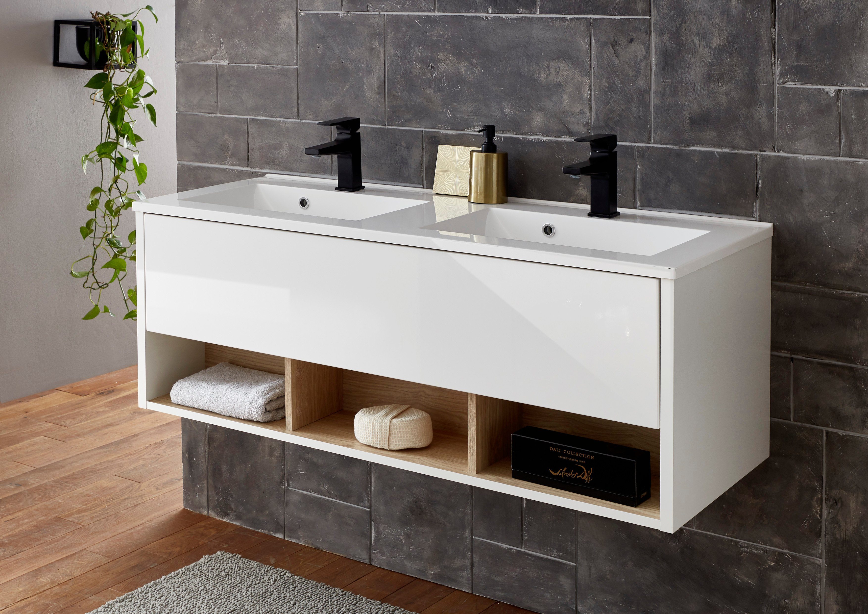 Places of Style Wastafelonderkast Studio Line, wastafel inclusief wasbak, modern ontwerp