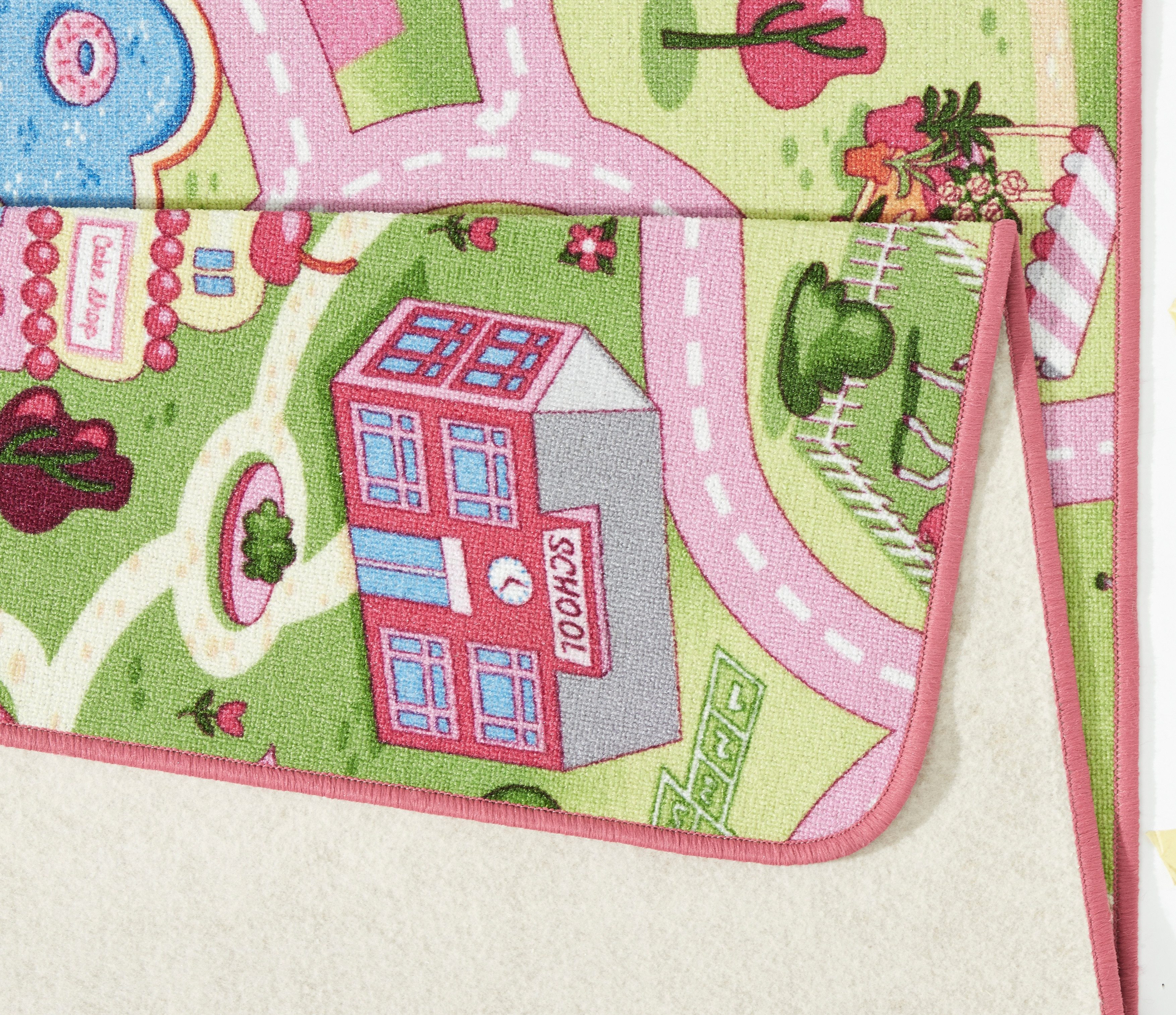 HANSE Home Kindervloerkleed Sweettown Korte pool, straten-speelkleed, speelmat, kinderkamer