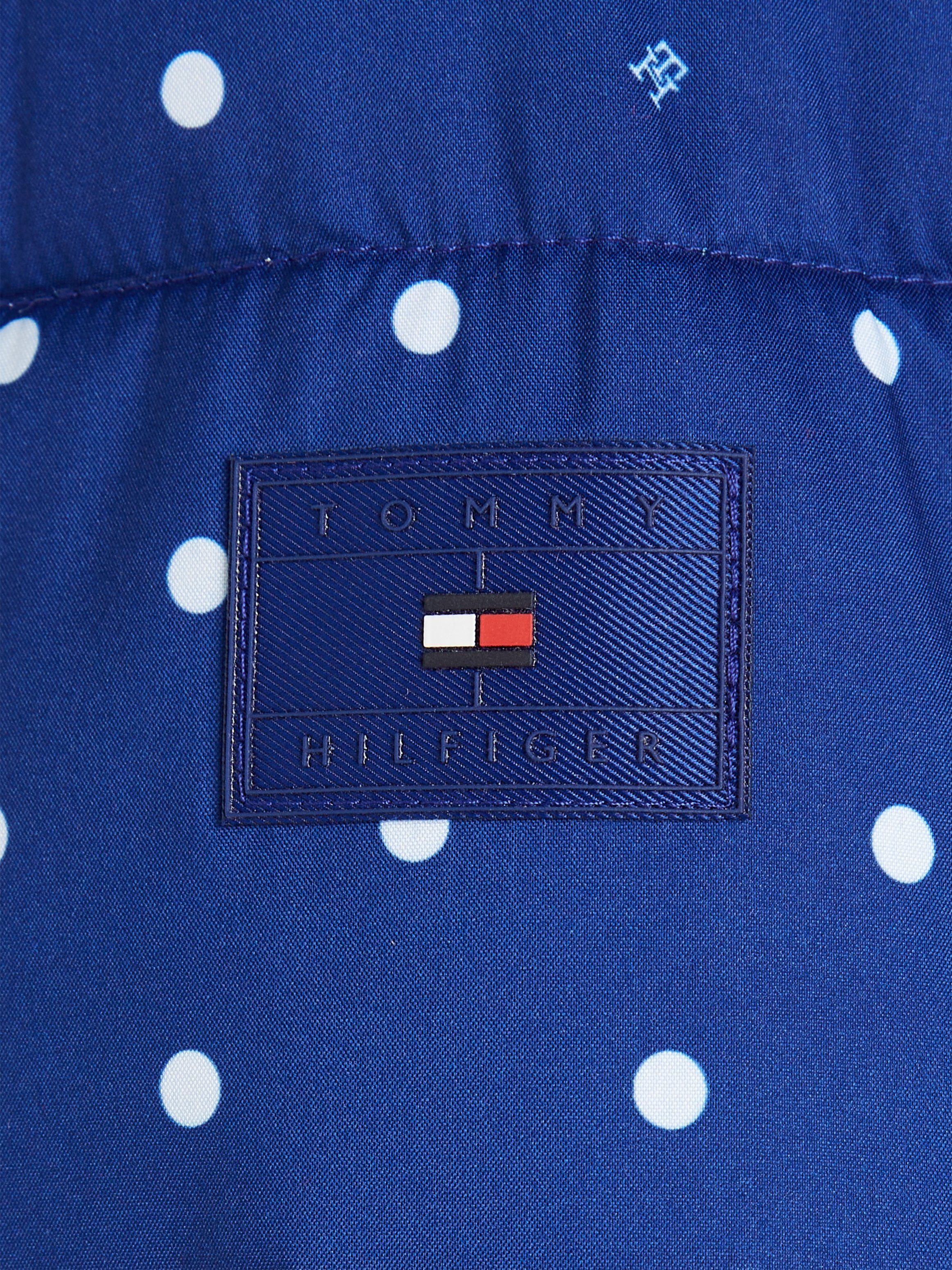 Tommy Hilfiger Winterjack ALLOVER PRINTED PUFFER JACKET Kinderen Kids Junior MiniMe, met allover stippenpatroon