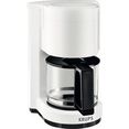 krups filterkoffieapparaat f18301 aromacafe, 0,6 l, voor 5 tot 7 kopjes koffie, makkelijk uitneembare filterhouder, warmhoudfunctie, schakelt automatisch uit na 30 minuten, druppelstopsysteem wit