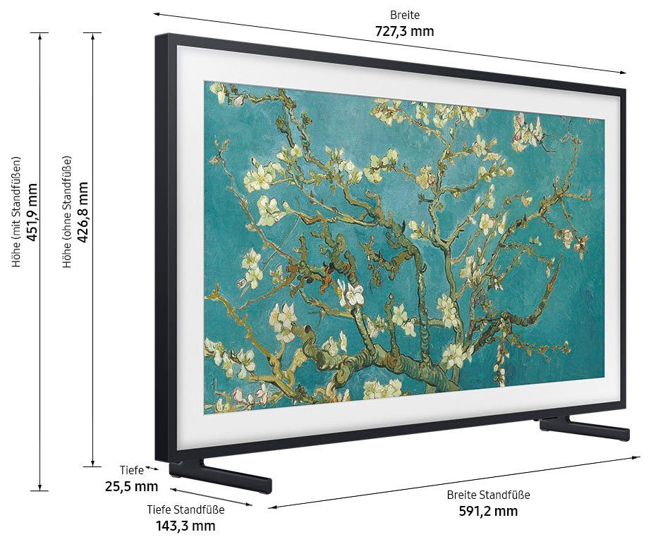 Samsung Led-TV GQ32LS03CBU, 80 cm / 32", Full HD, Smart TV, Mat display, Verwisselbare frame, Art Mode