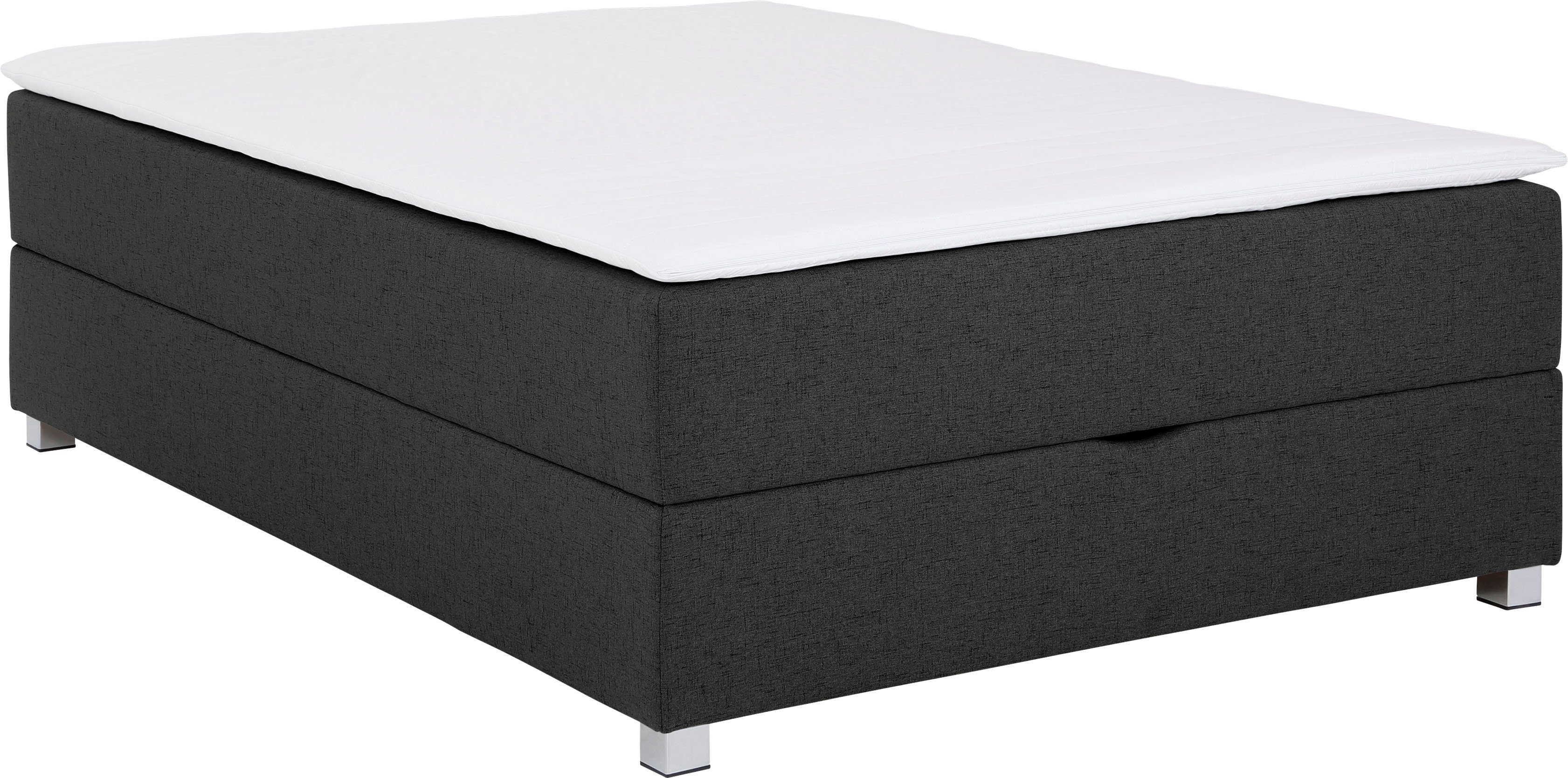 INOSIGN Boxspring Alexis zonder hoofdbord - ideaal voor ruimtes met schuine plafonds, in 4 breedten