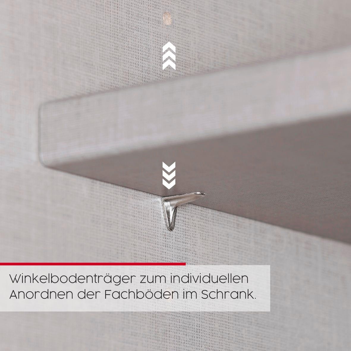 rauch Schuifdeurkast Kledingkast Kast Garderobe Slaapkamerkast EVELYN in elegante stijl, in 5 breedtes, handgrepen in corpuskleur made in germany