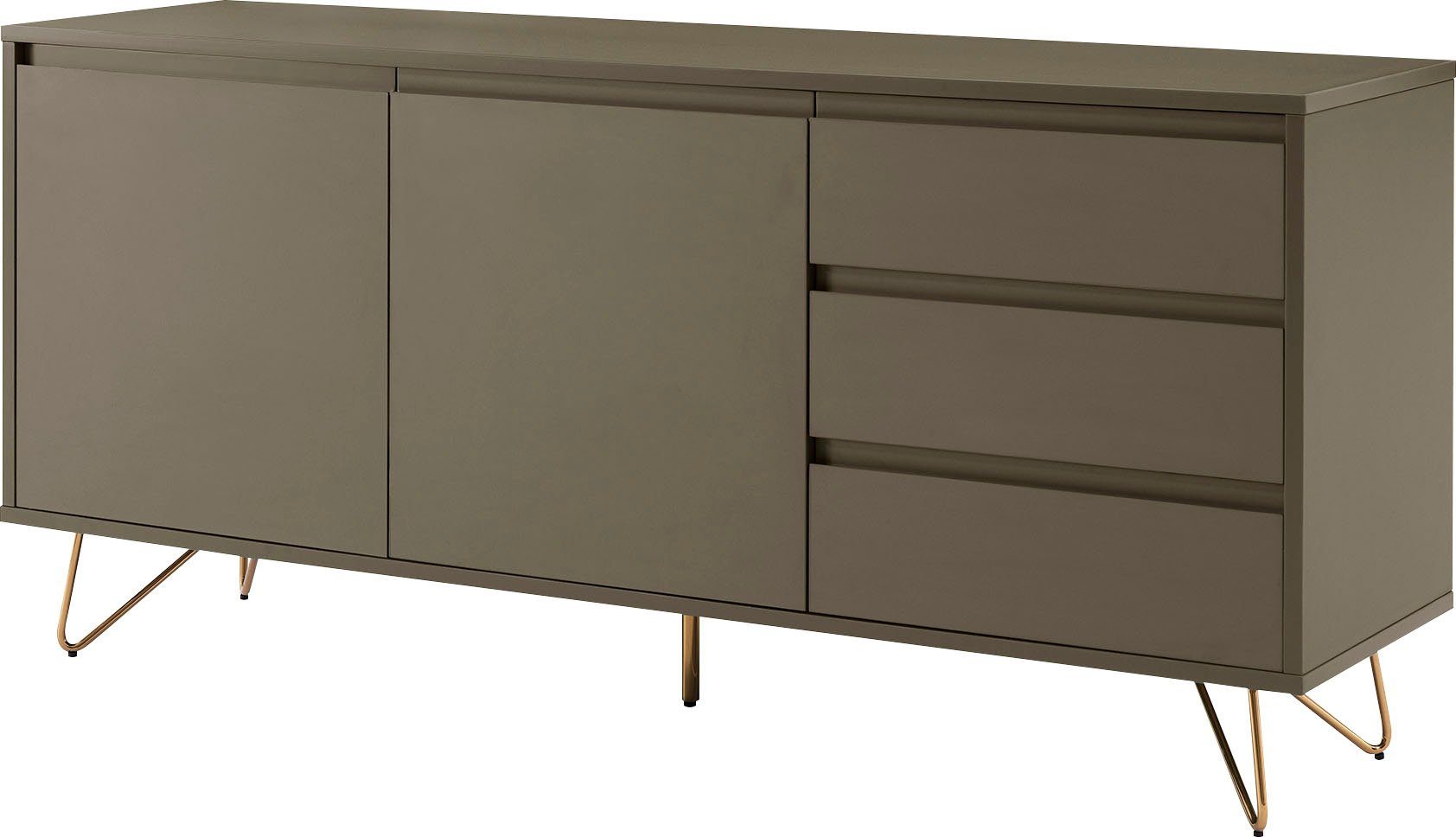 SalesFever Dressoir Commode met hairpin benen, breedte 150 cm