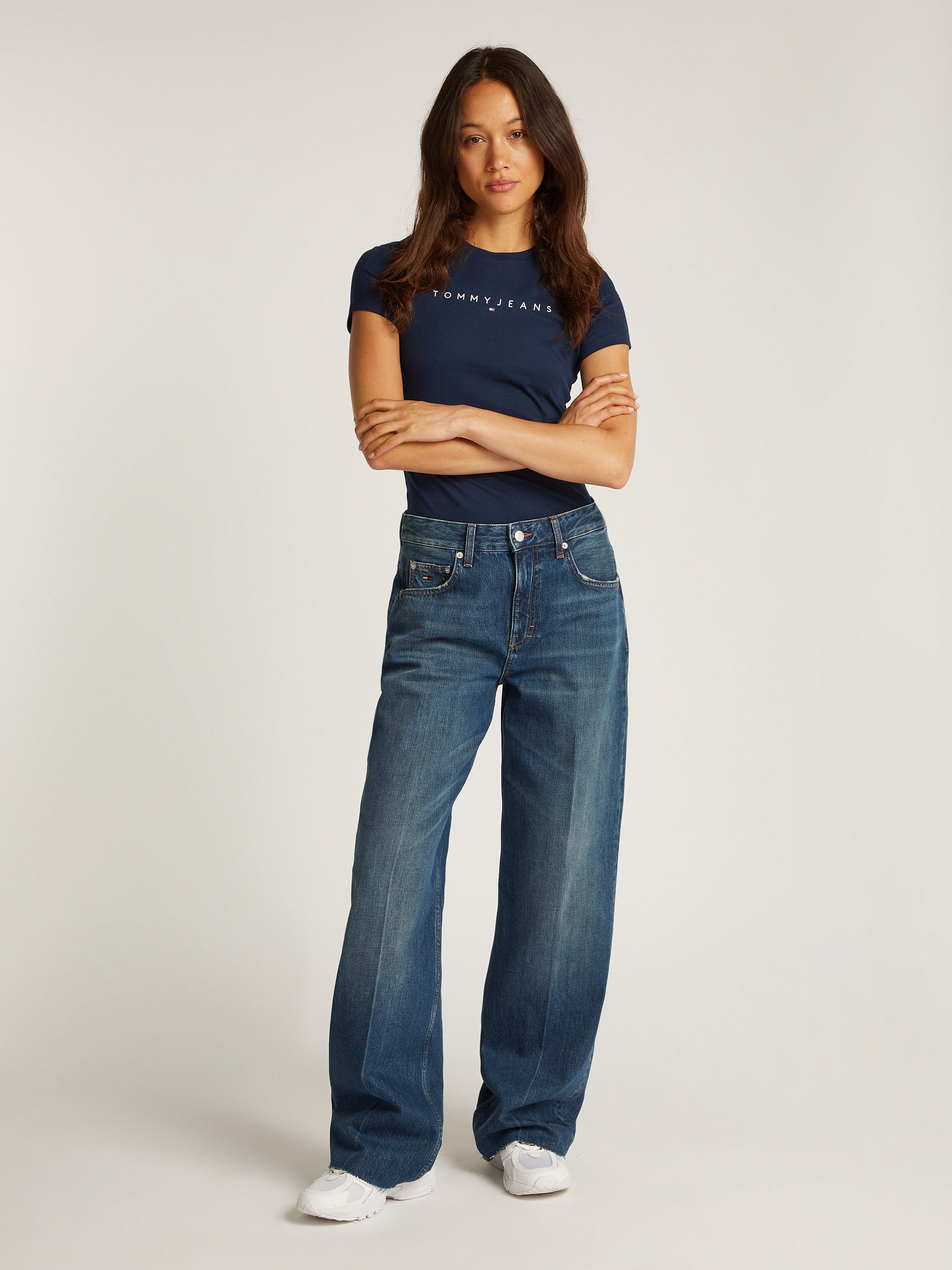 Tommy Jeans Curve T-shirt TJW SLIM LINEAR TEE EXT