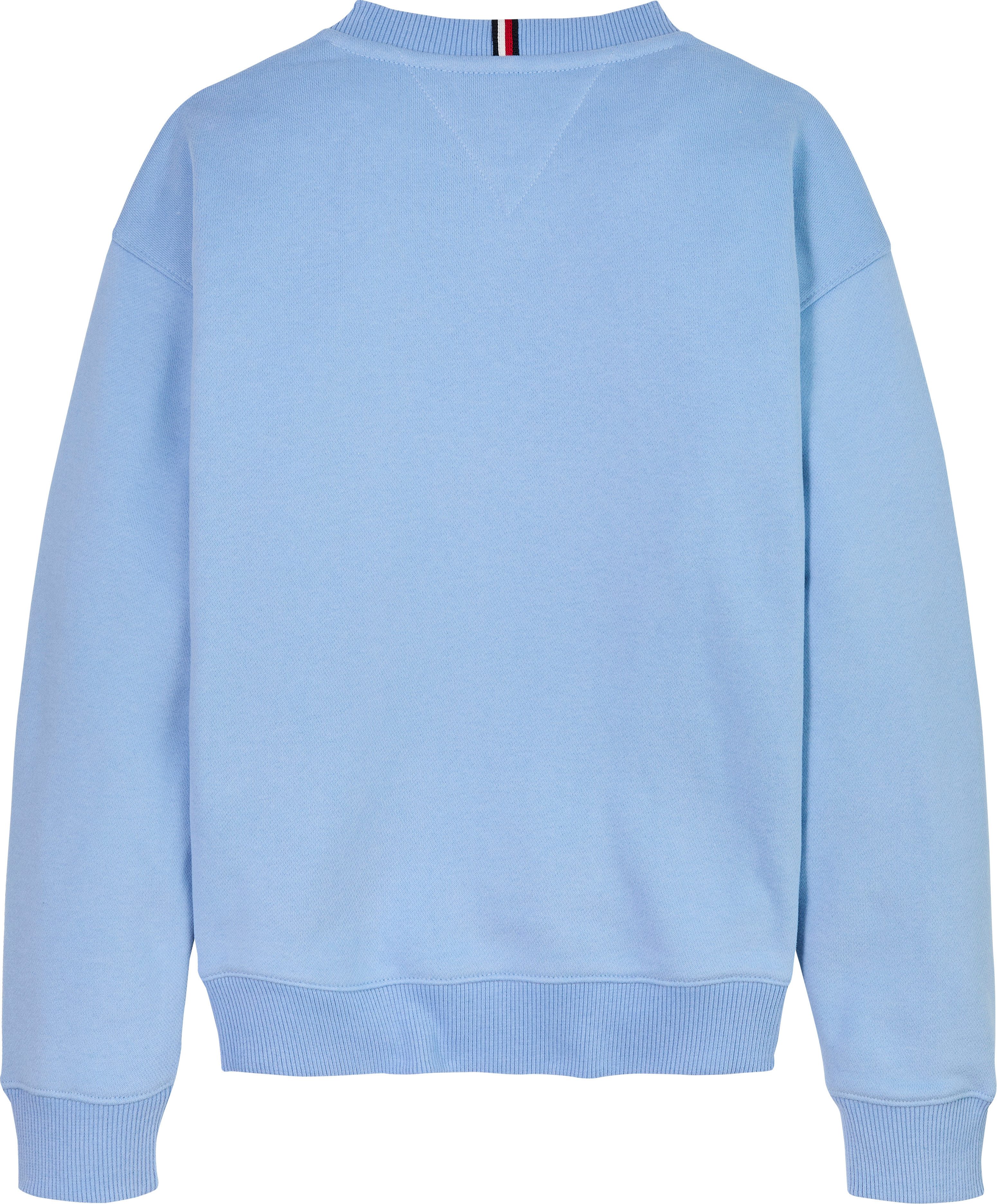 Tommy Hilfiger Sweatshirt MINI CORP C-NECK SWEATSHIRT voor kinderen tot 16 jaar, met logostiksel