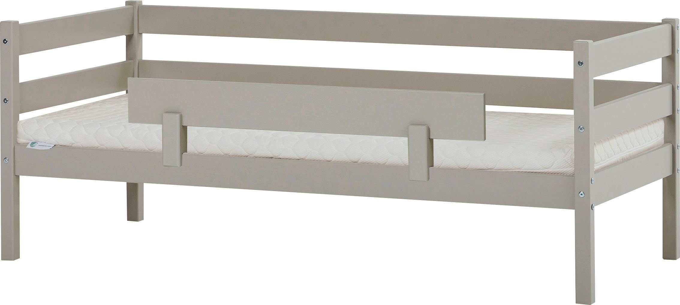 Hoppekids 1-persoonsledikant ECO Comfort kinderbed, massief grenenhout, tienerbed inclusief lattenbodem (set)