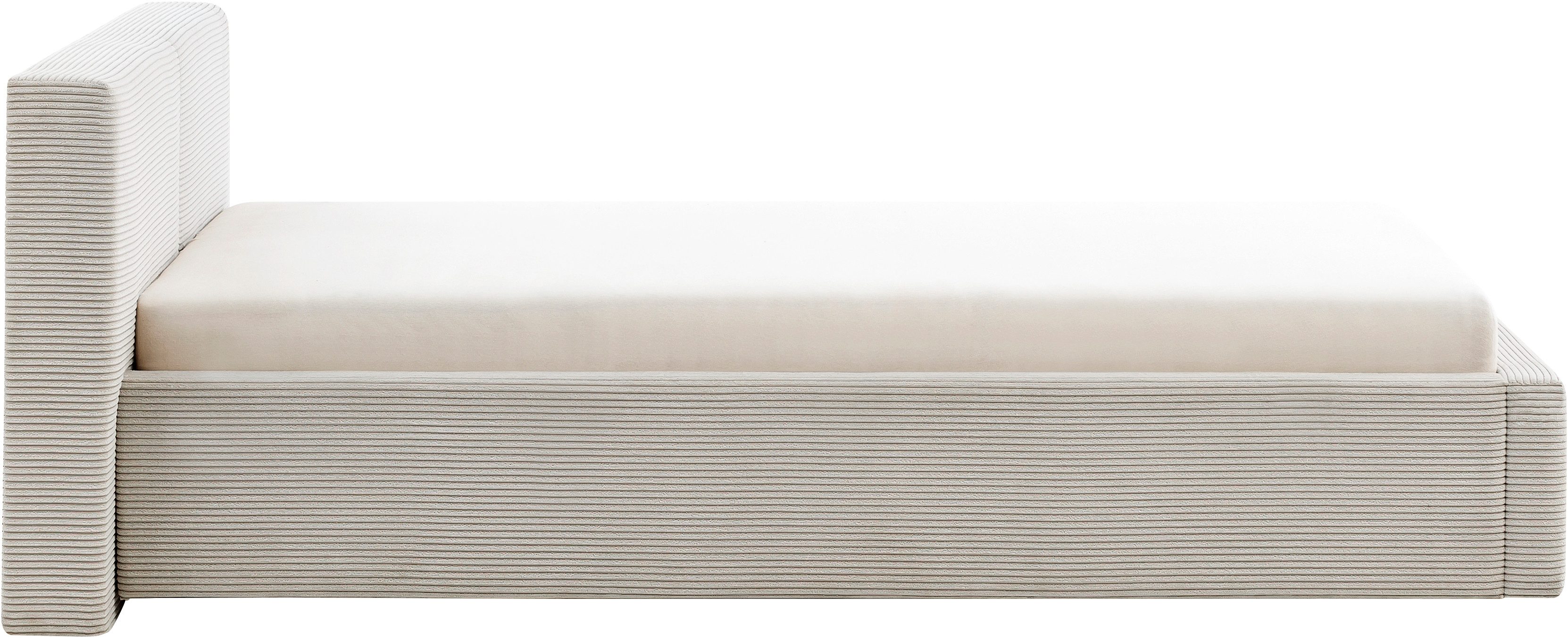 meise.möbel Gestoffeerd bed Cube optioneel met matras en bedlade