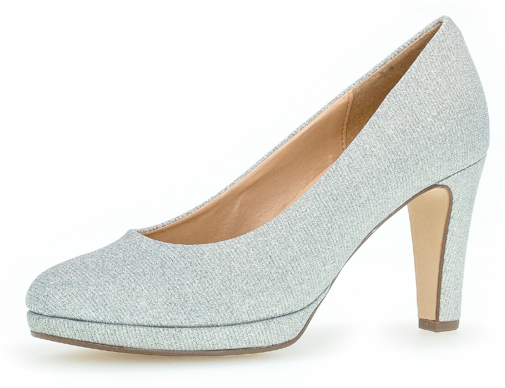 Gabor Pumps , avondschoen, feestelijke schoen, trechterhak, in glinsterende look