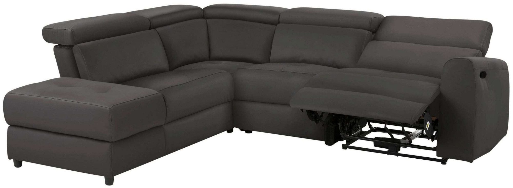 Home affaire Hoekbank Sentrano, L-vorm, 273 cm, man. of electr. relaxfunctie en usb/kopverstelling