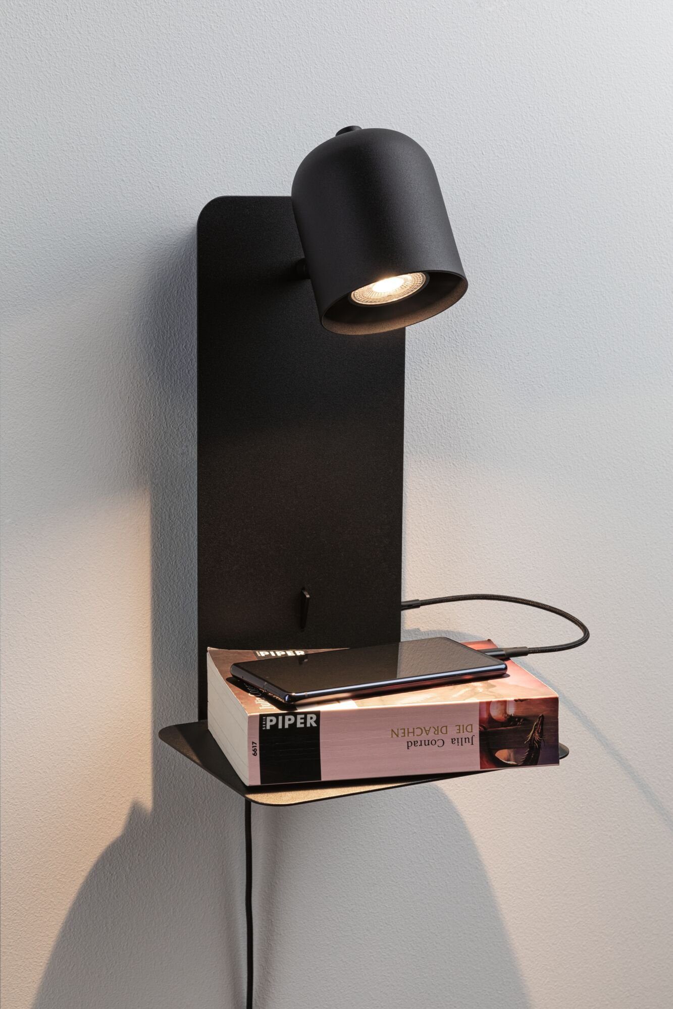 Paulmann Wandlamp Malena max. 1x5W USBC 230V Metaal