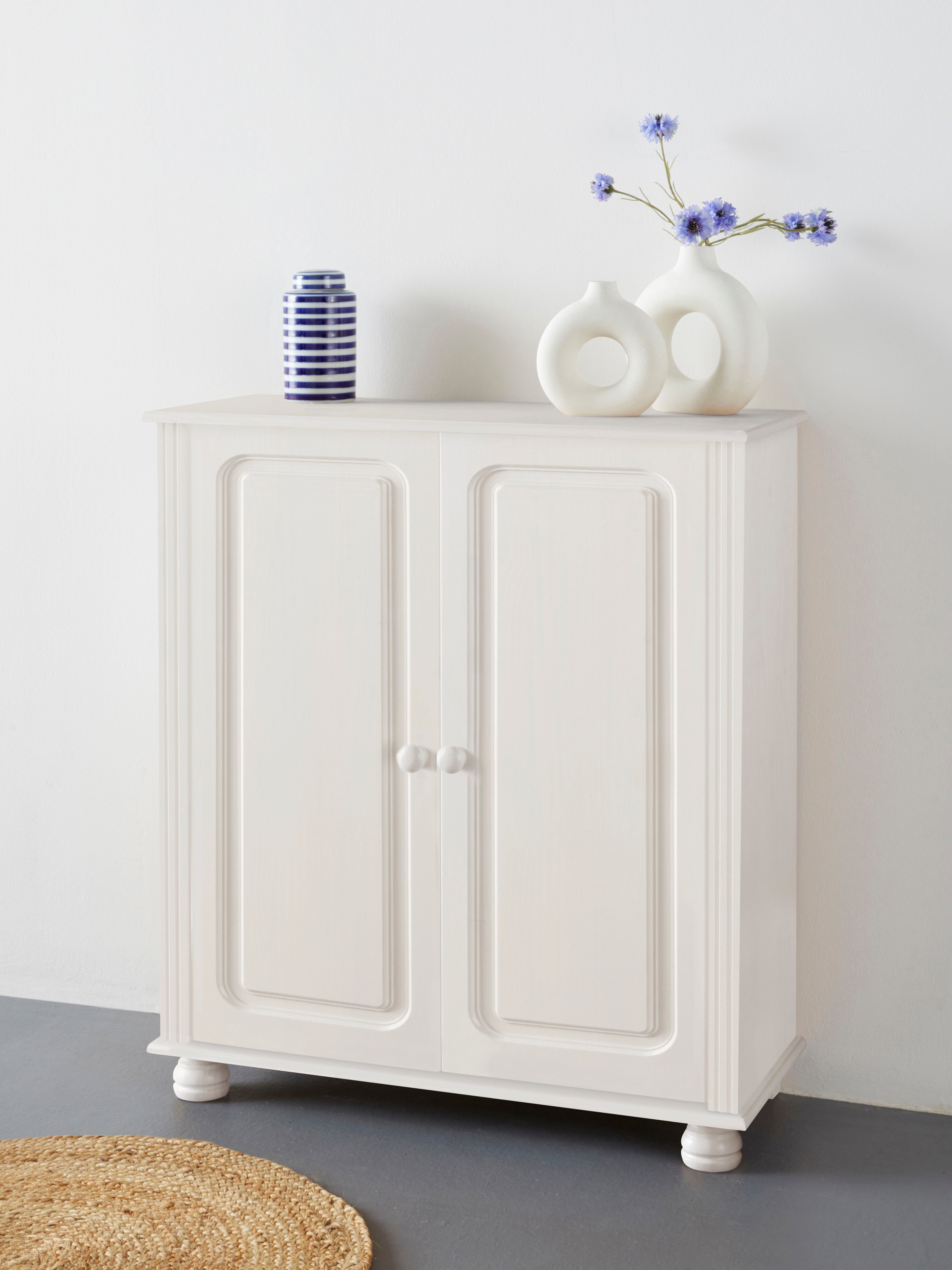 Home affaire Highboard Mette Commode met 2 planken, breedte 85cm, diepte 34 cm, hoogte 95 cm