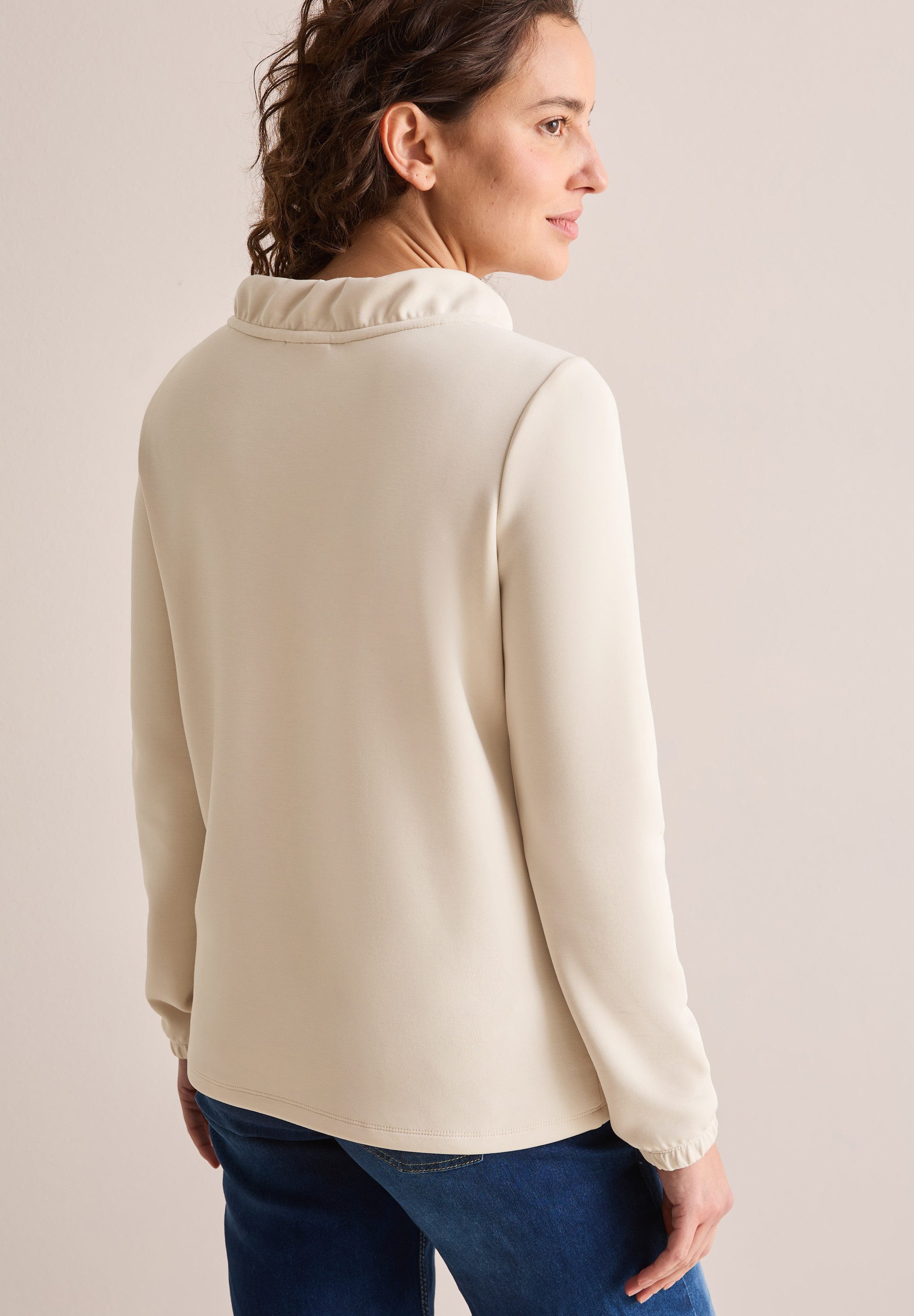Cecil Shirt met lange mouwen met funnel-hals