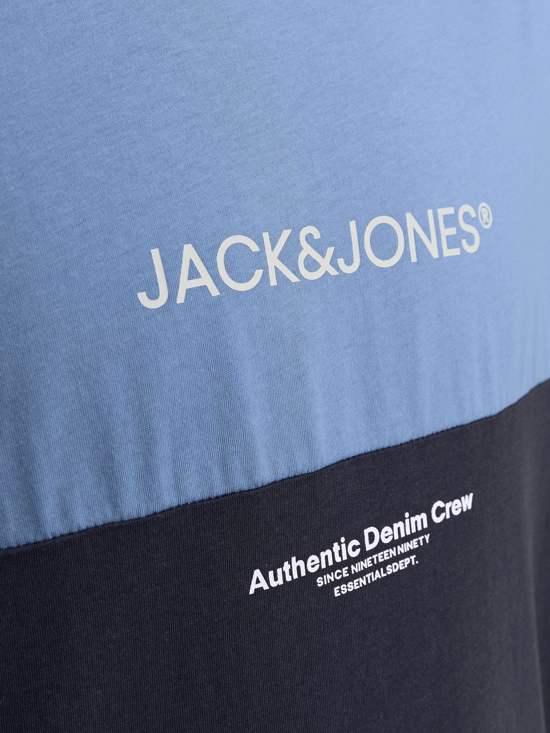 Jack & Jones Shirt met korte mouwen JJERYDER BLOCKING TEE SS LN