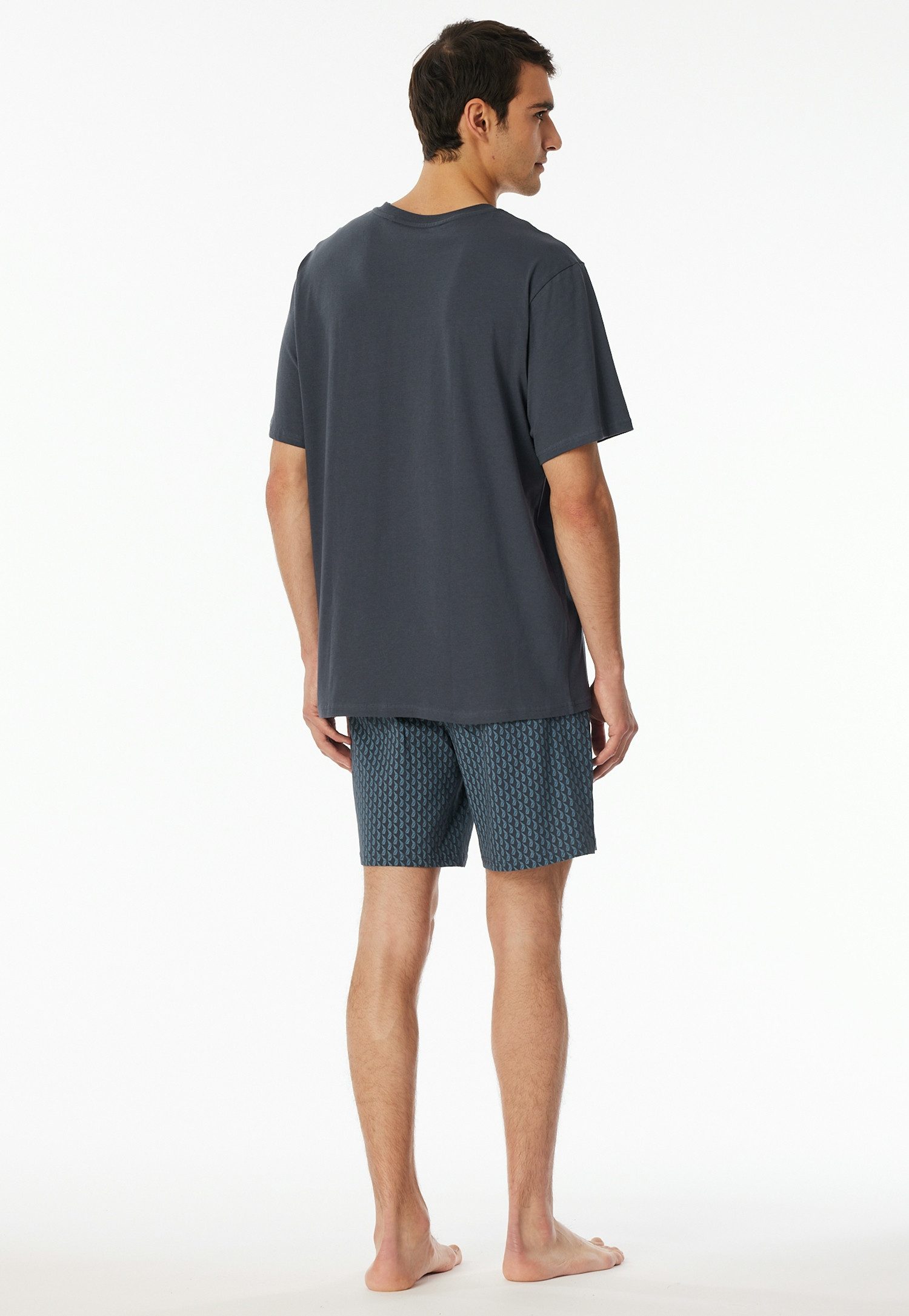 Schiesser Shortama Comfort Essentials met opgestikte borstzak (2-delig)