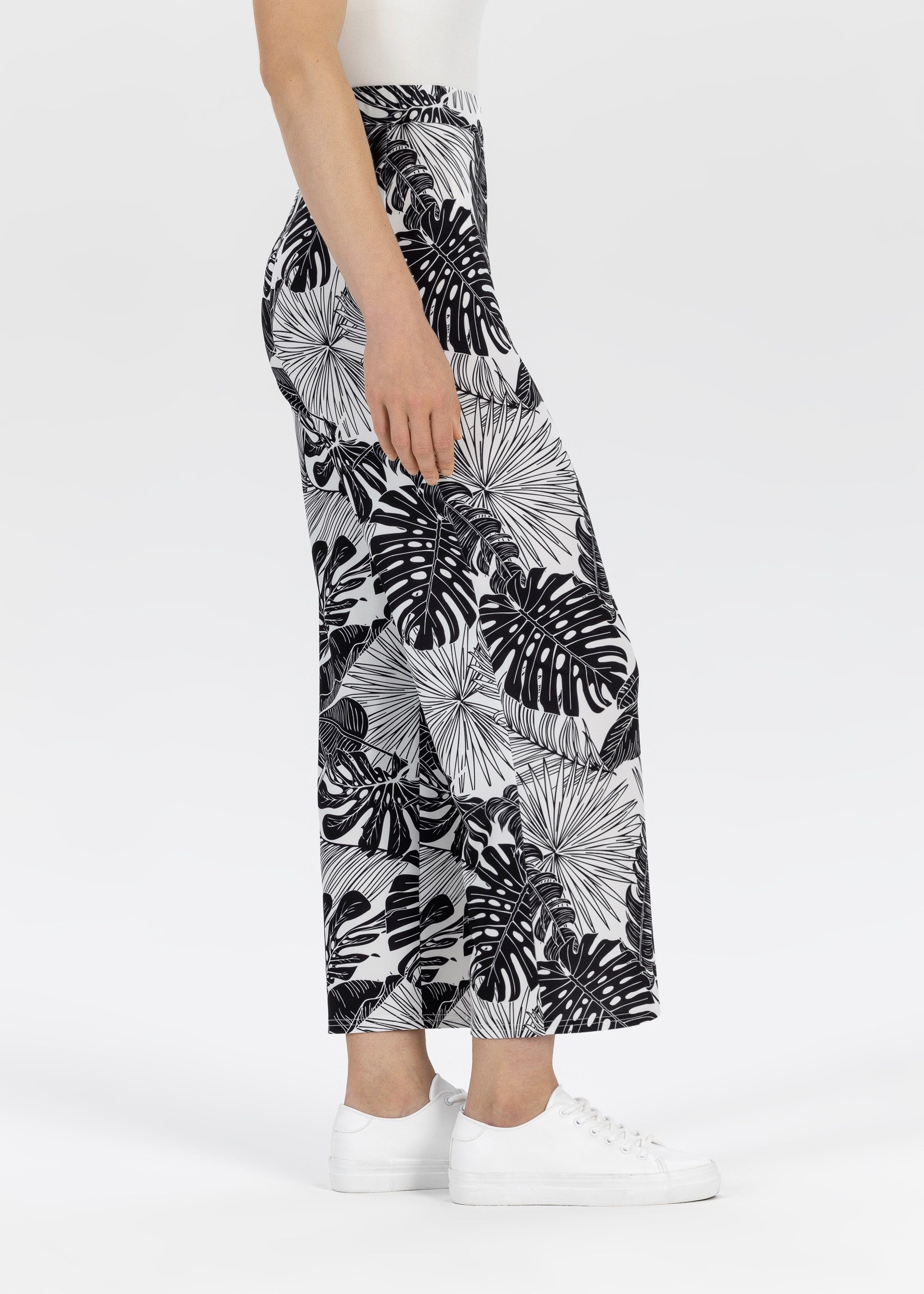 Stehmann 7/8 broek met een bloemmotief