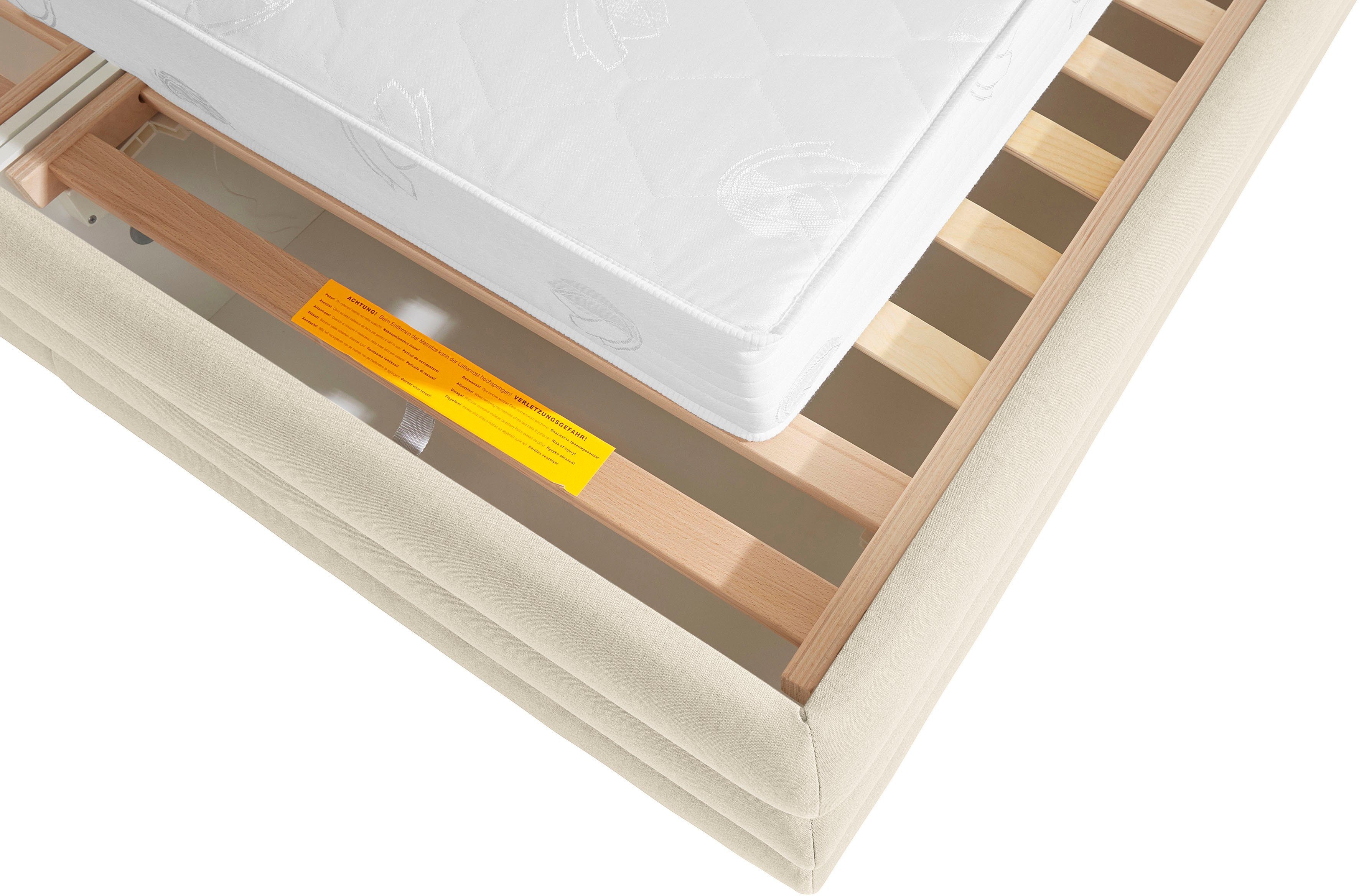 LeGer Home by Lena Gercke Gestoffeerd bed Maylis naar keuze met en zonder matras en lattenbodem, ook in 200 cm breedte