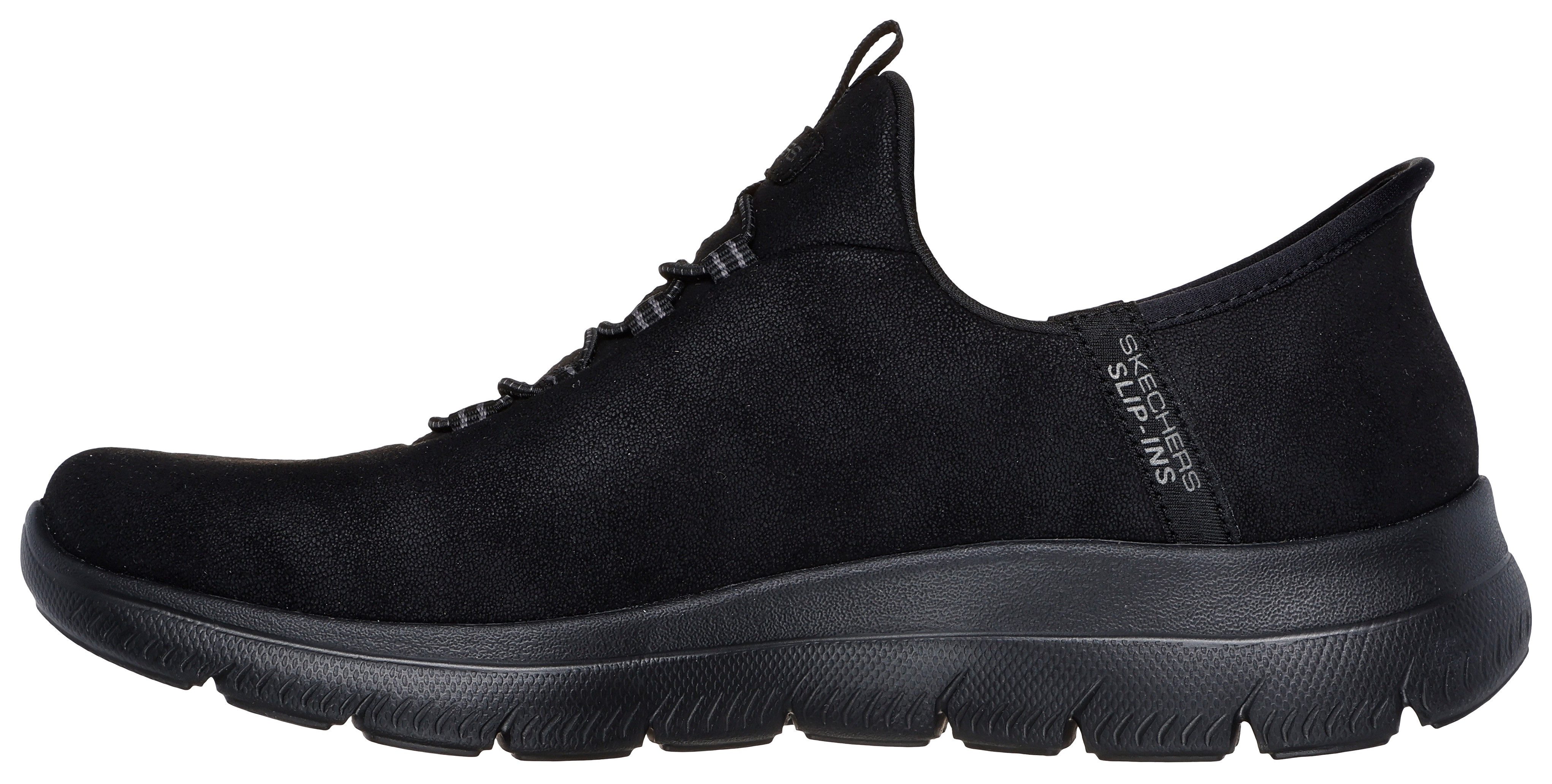Skechers Slip-on sneakers Summits Slipper, vrijetijdsschoen, lage schoen in vegan uitvoering