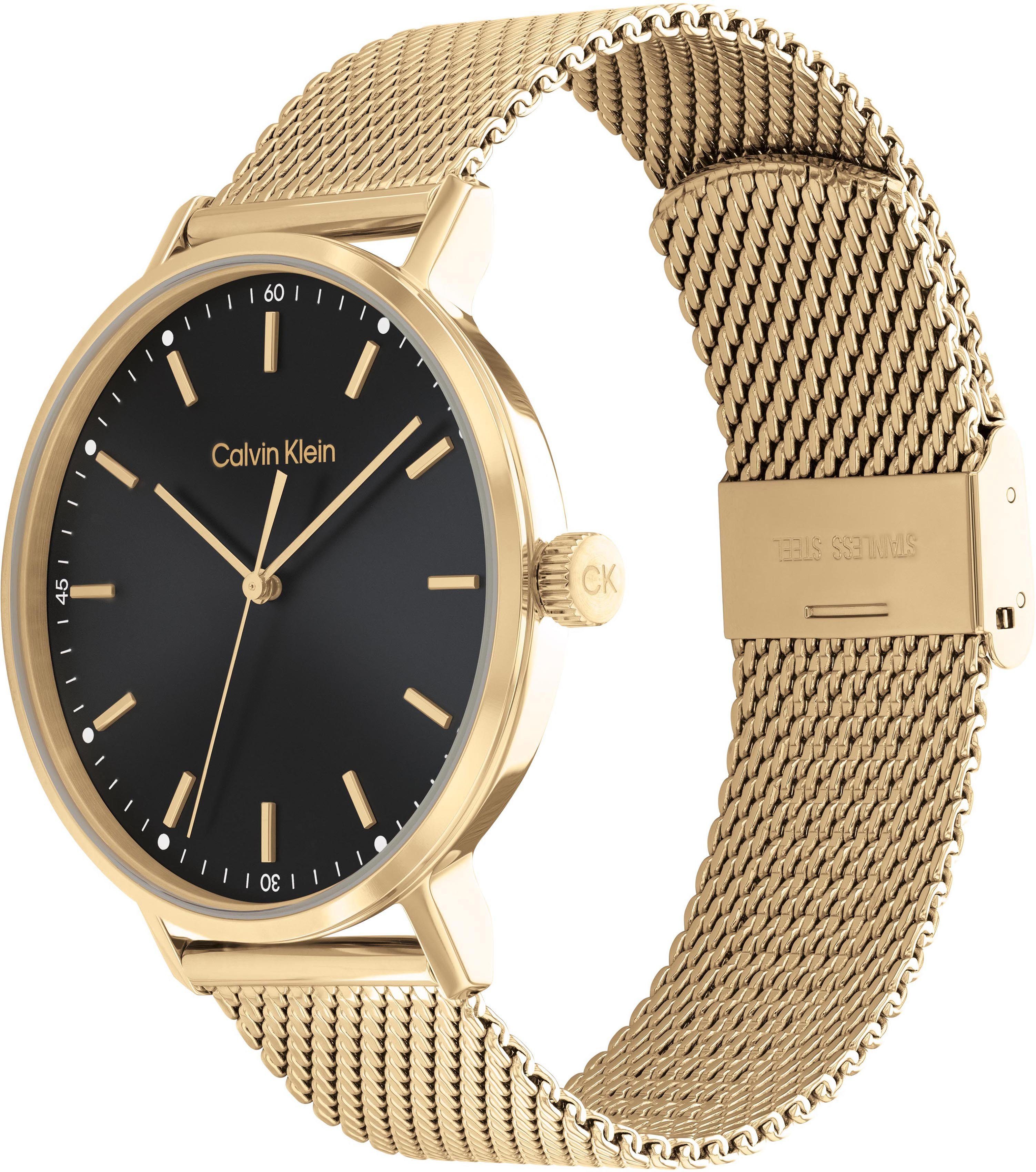 Calvin Klein Kwartshorloge Modern Horloge, herenhorloge, mineraalglas, roestvrijstalen band, analoog