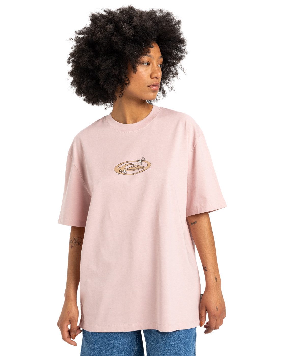 Quiksilver Functionele top Yaima Boyfriend dames tops maat S roze