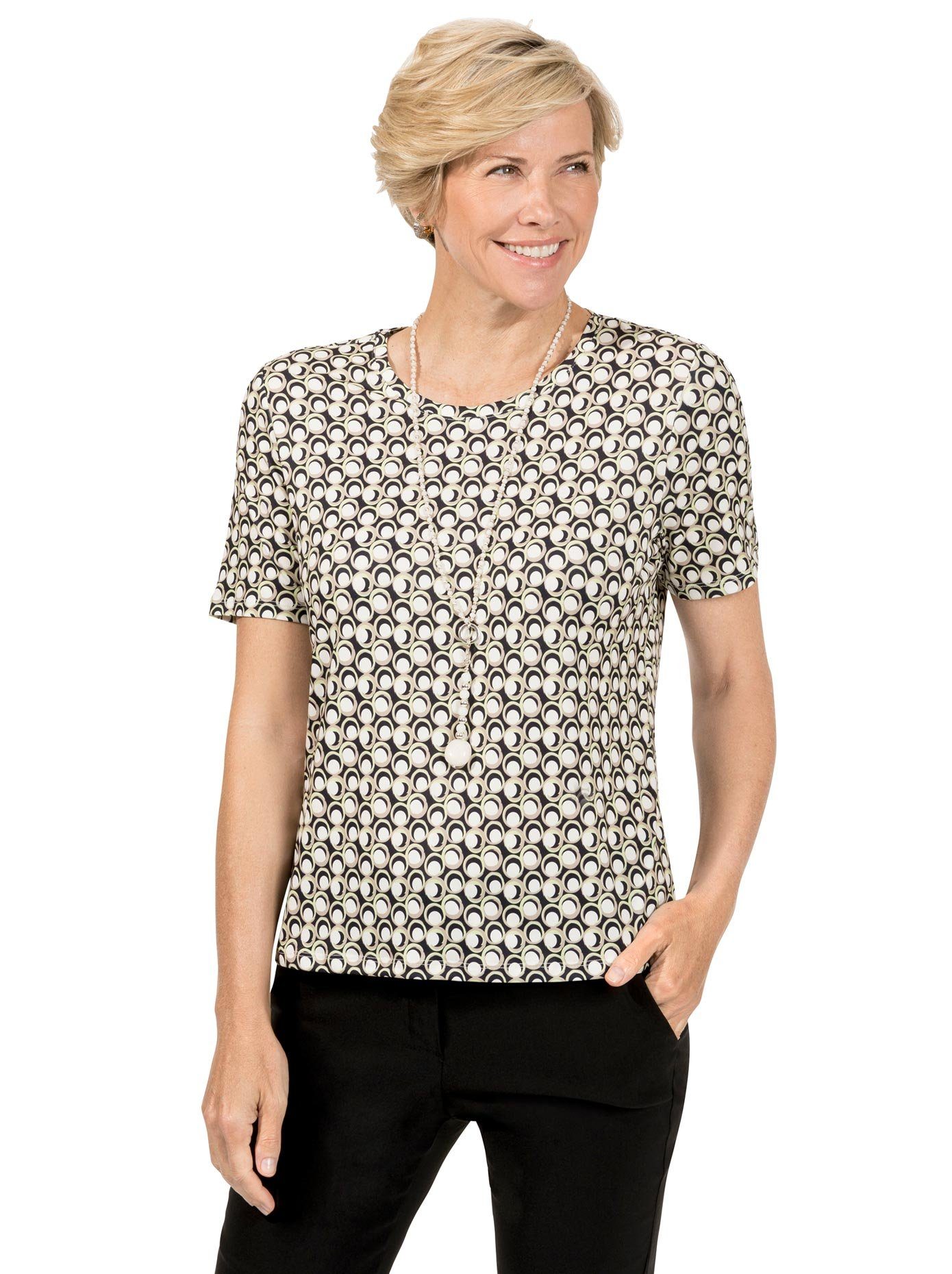 Classic Shirt met ronde hals Shirt (1-delig)