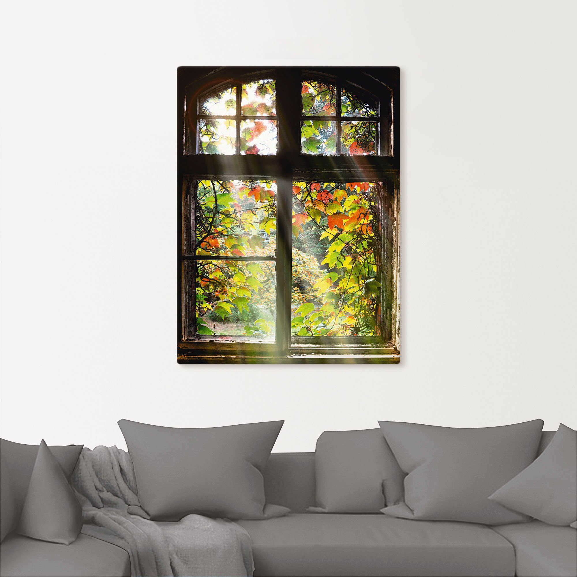 Artland Artprint Oude bouw als artprint van aluminium, artprint voor buiten, artprint op linnen, poster, muursticker