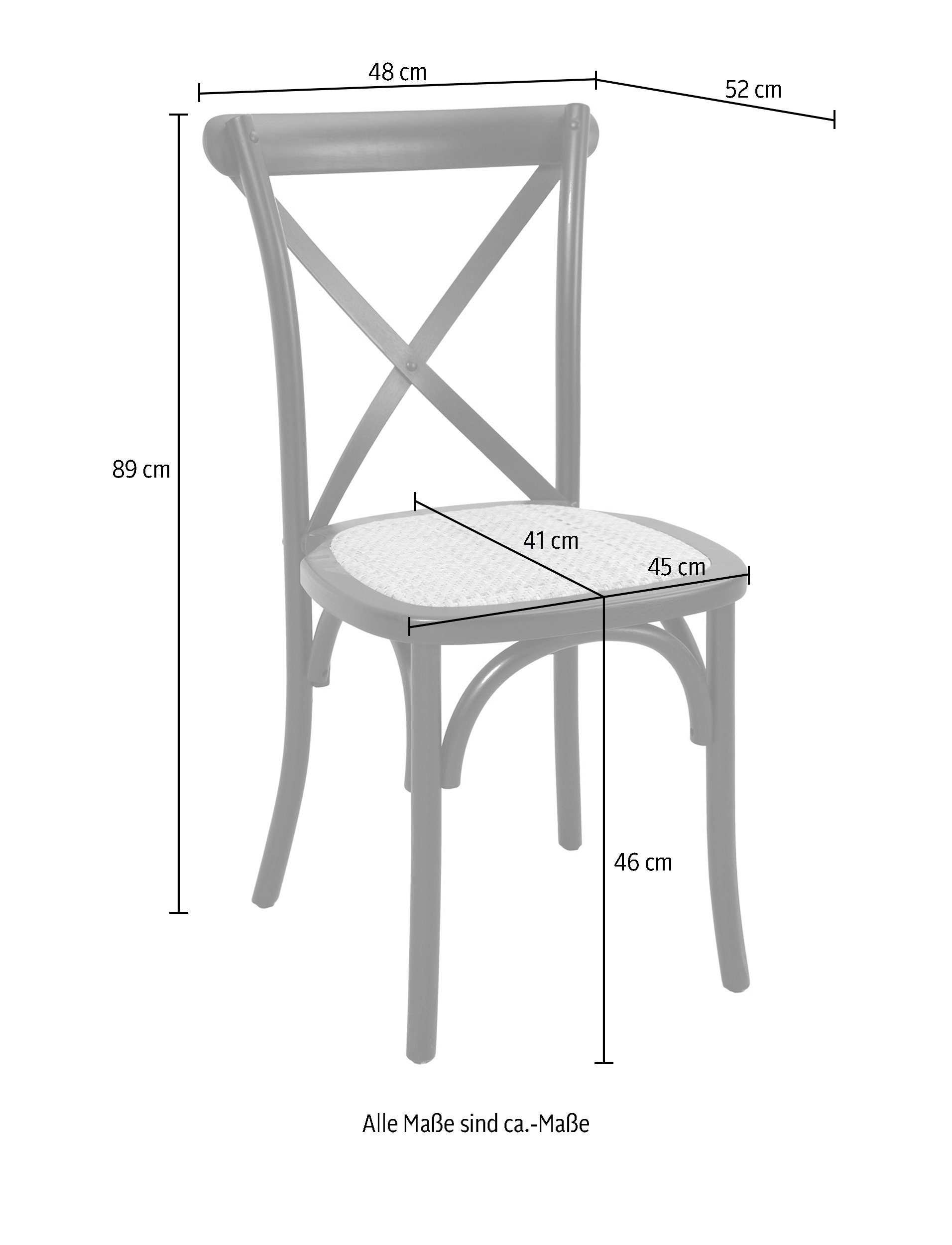 SIT Rotanstoel stapelbaar (set, 2 stuks)