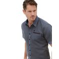 marco donati overhemd met korte mouwen blauw