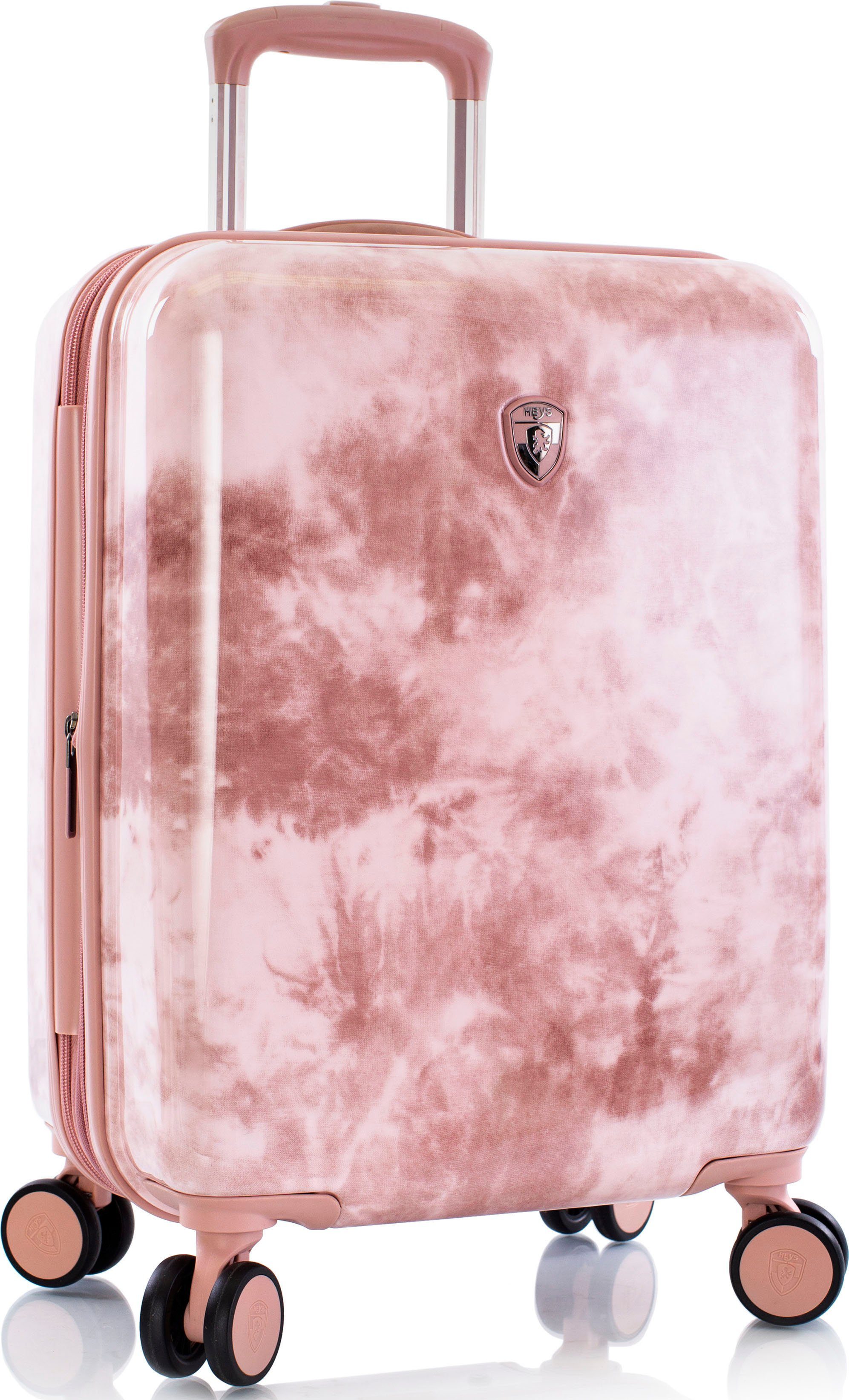 Heys Hardshell-trolley Tie-Dye pink, 53 cm Heys x Joachim Llambi harde koffer volumevergroting unisex koffers & reistassen roze
