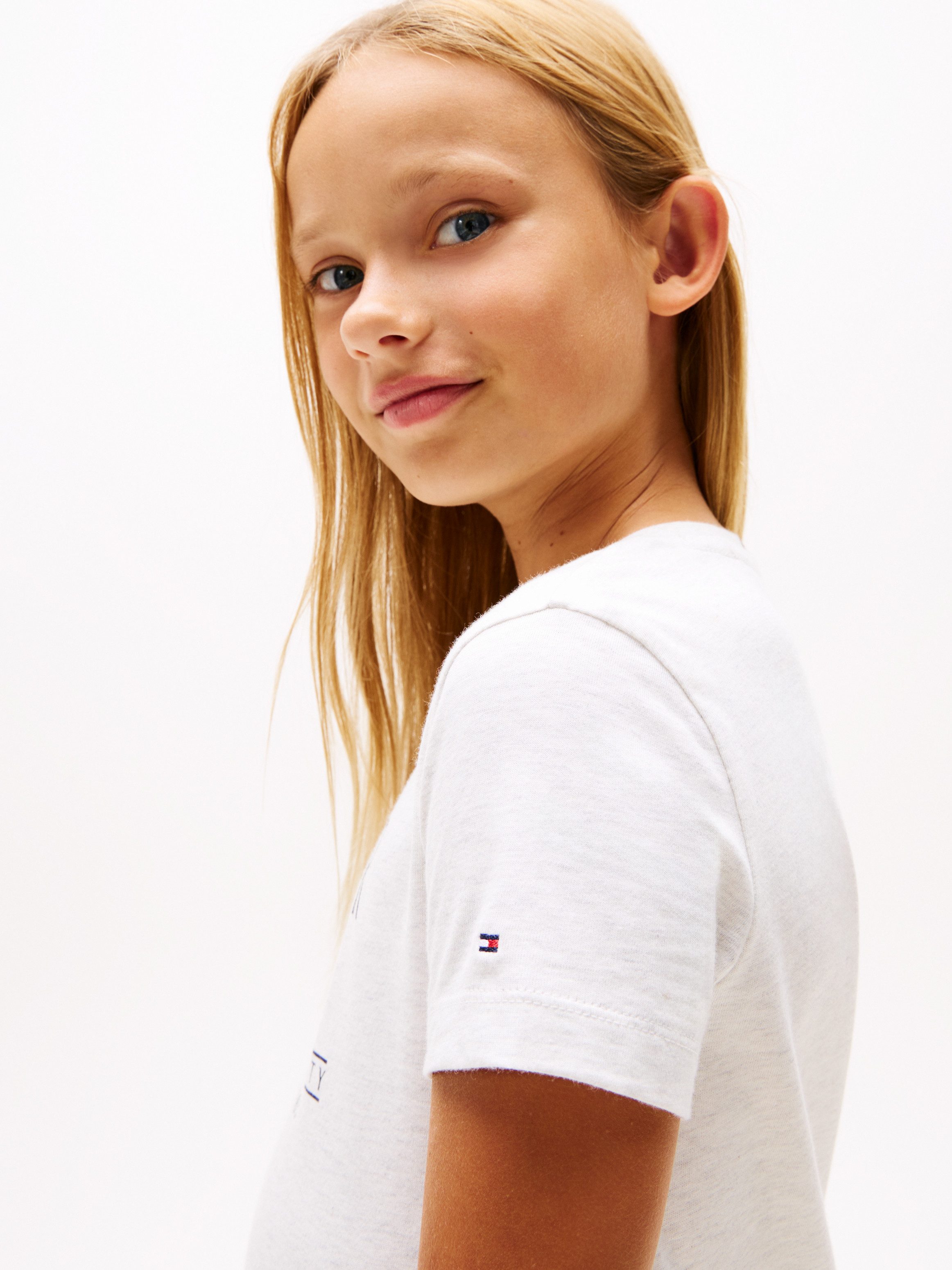 Tommy Hilfiger Shirtjurk HILFIGER SEQUINS FLAG TEE DRESS