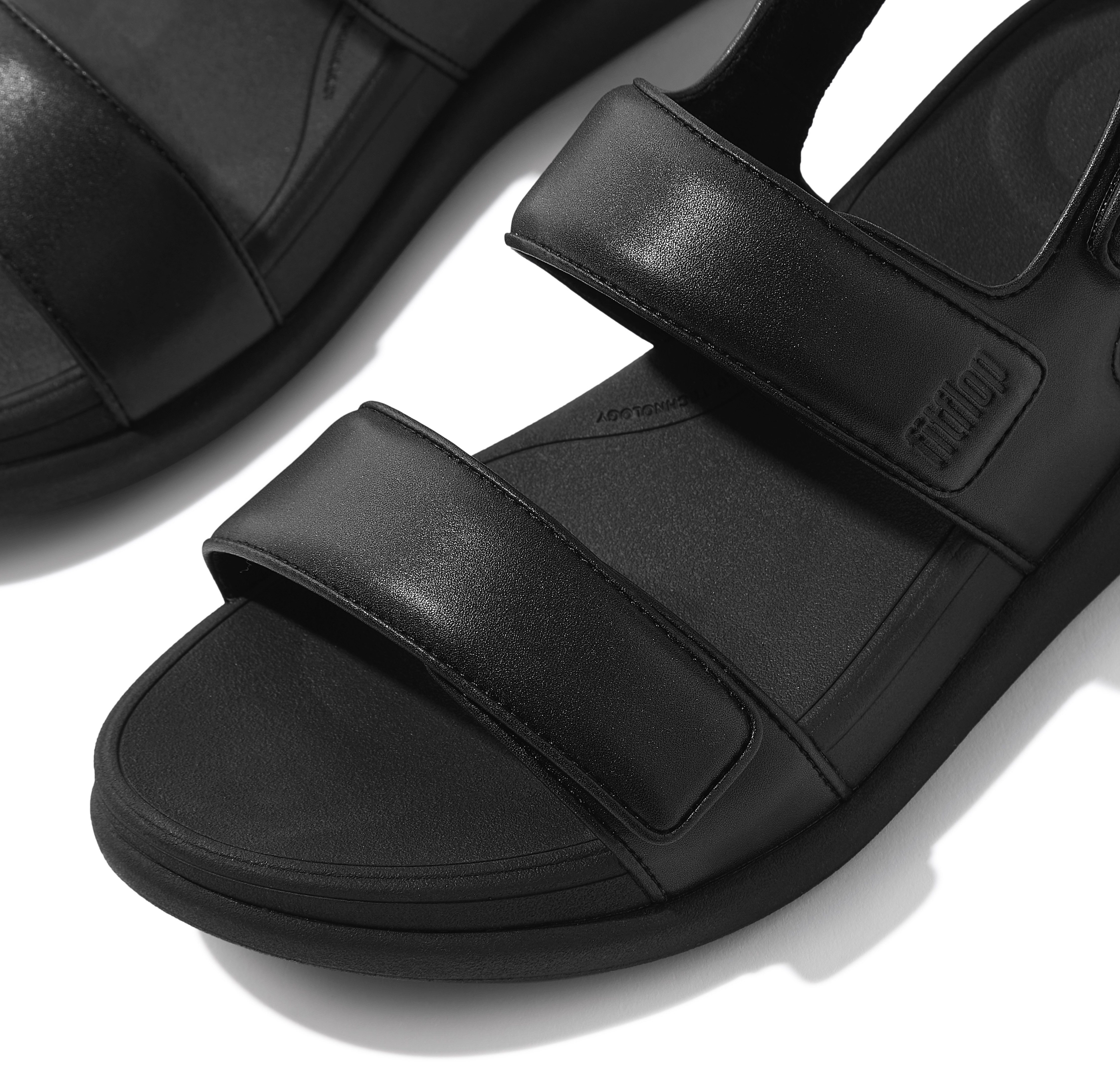 Fitflop Sandalen F-MODE GO , wig sandaal, klittenbandschoen, zomerschoen met uitstekende demping