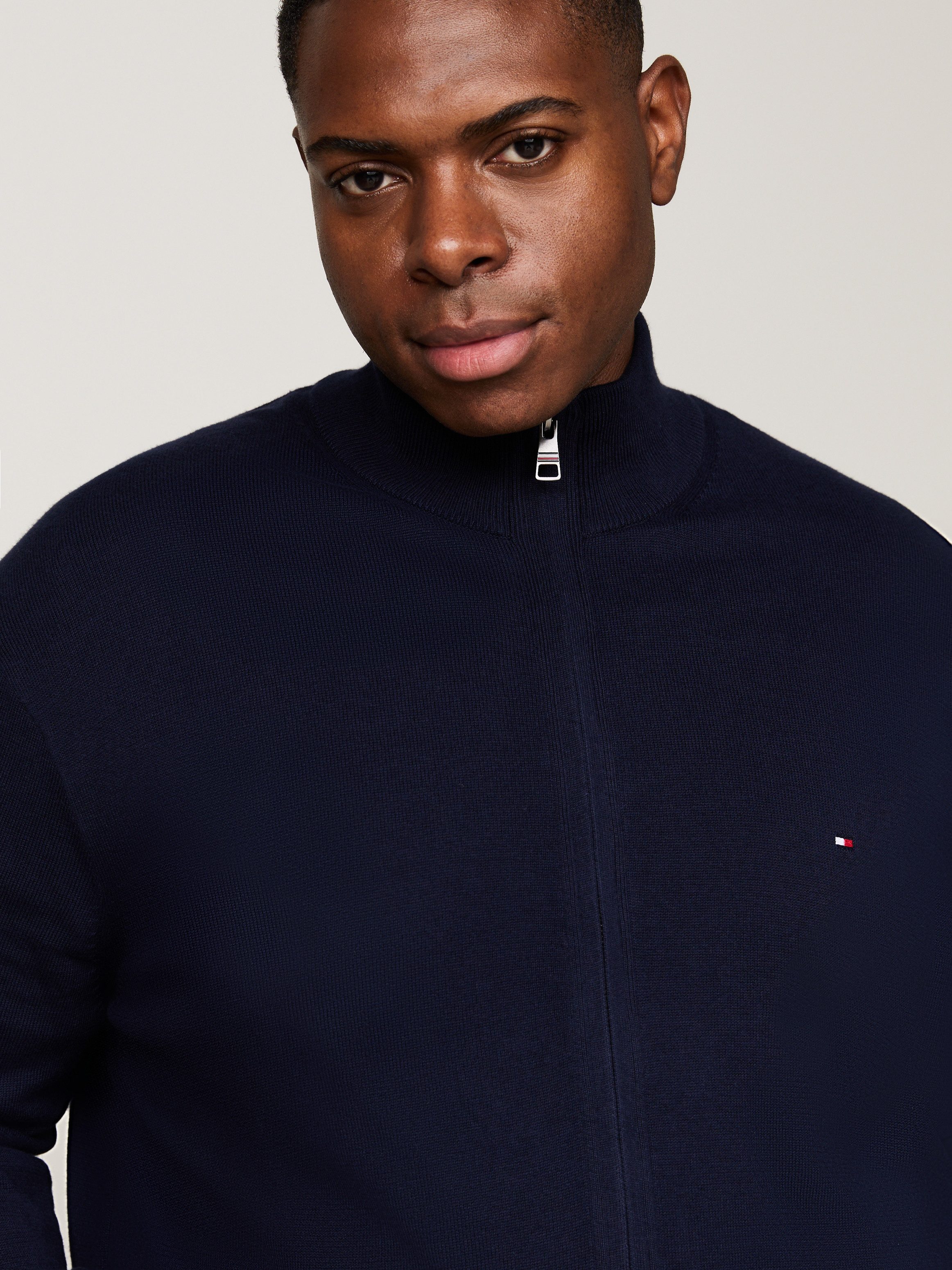 Tommy Hilfiger Cardigan BT-PIMA ORG CTN CASHMERE ZTHRU-B