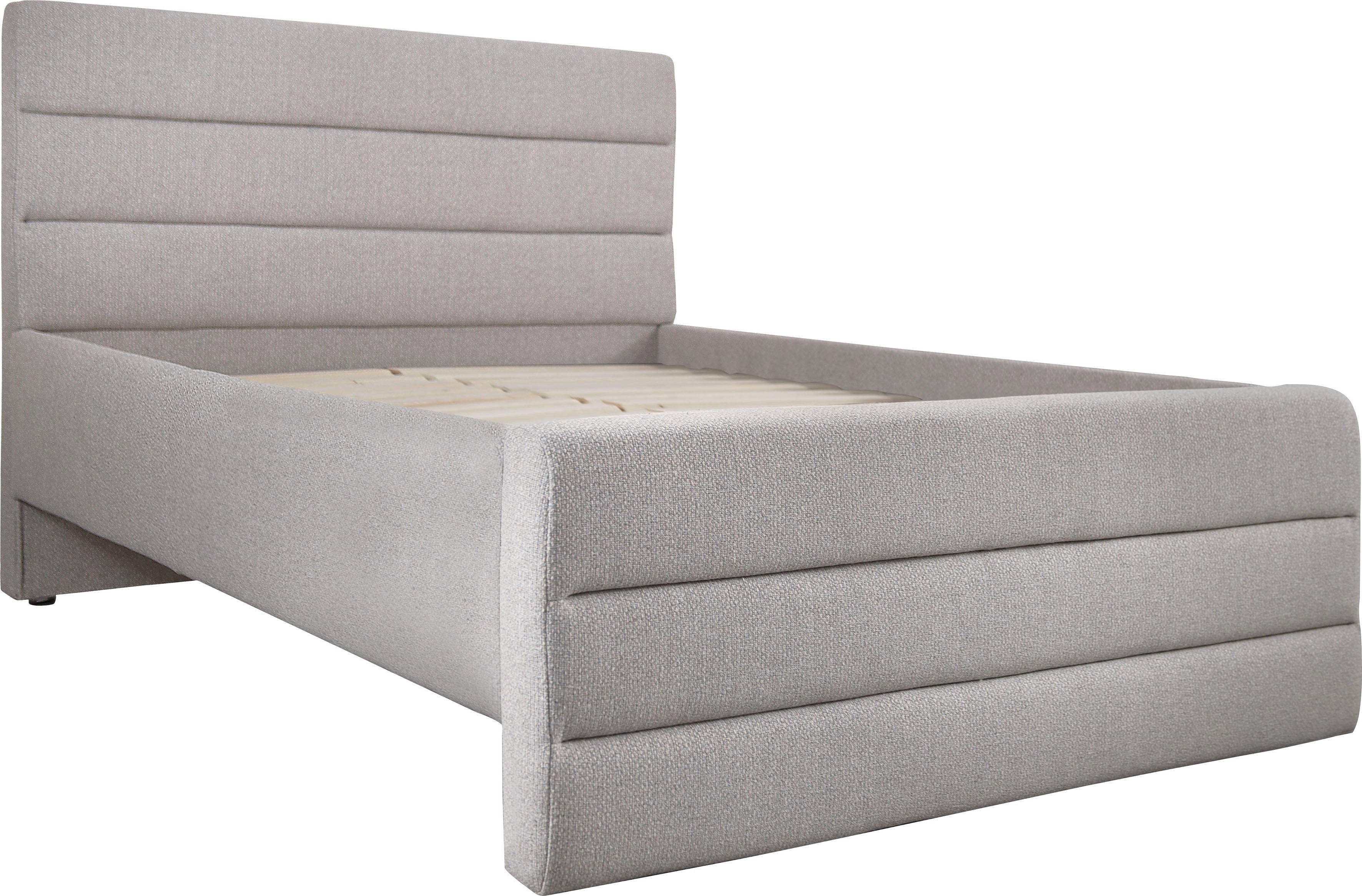 OTTO products Gestoffeerd bed Merrit Dwarsnaad in het hoofd- en voetbord, in 5 breedten, ook in 220 cm lang