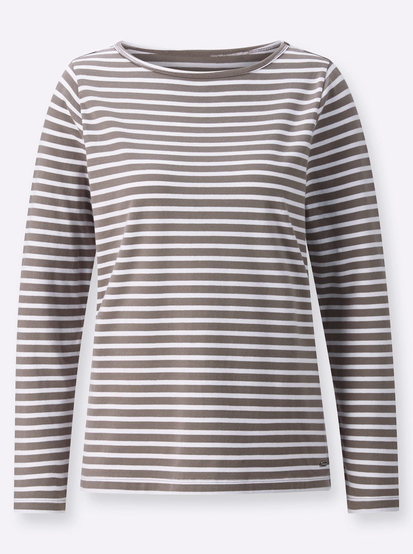 Casual Looks Shirt met lange mouwen Gestreept shirt (1-delig)