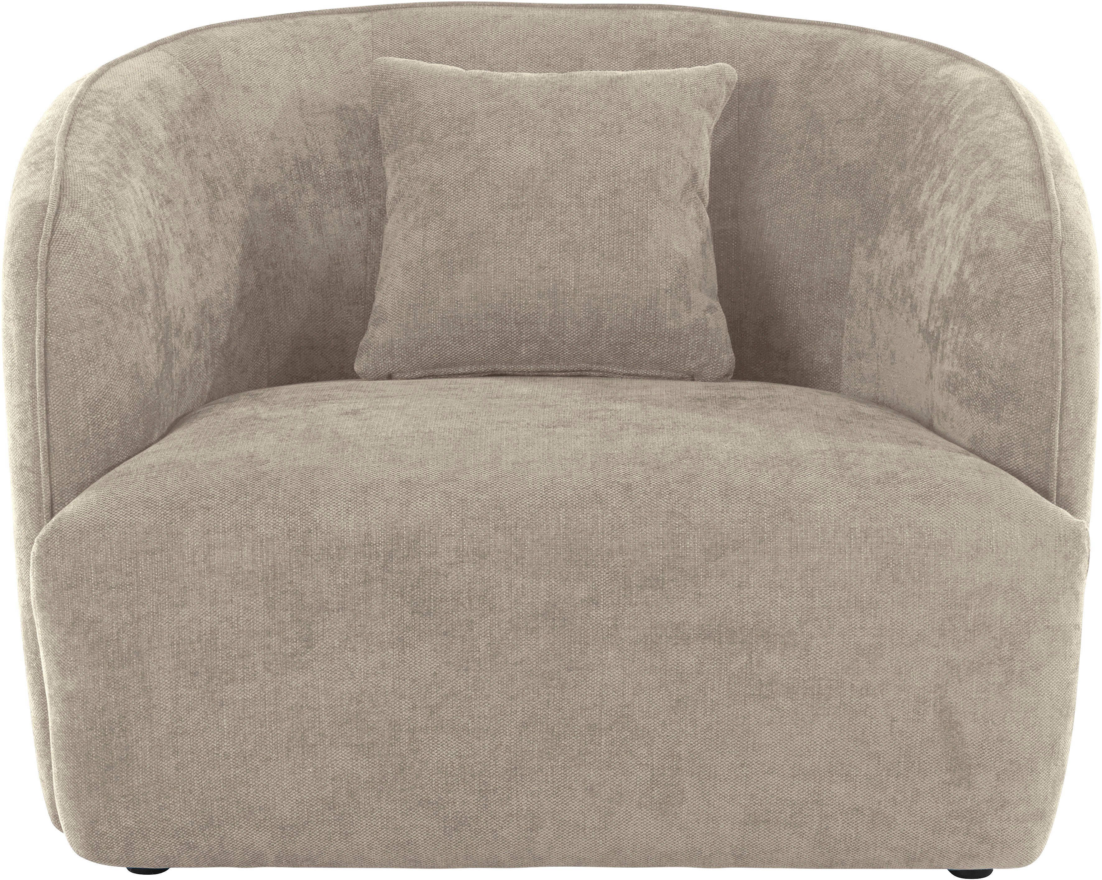 andas Fauteuil Kreukelzone ook met bouclé-bekleding