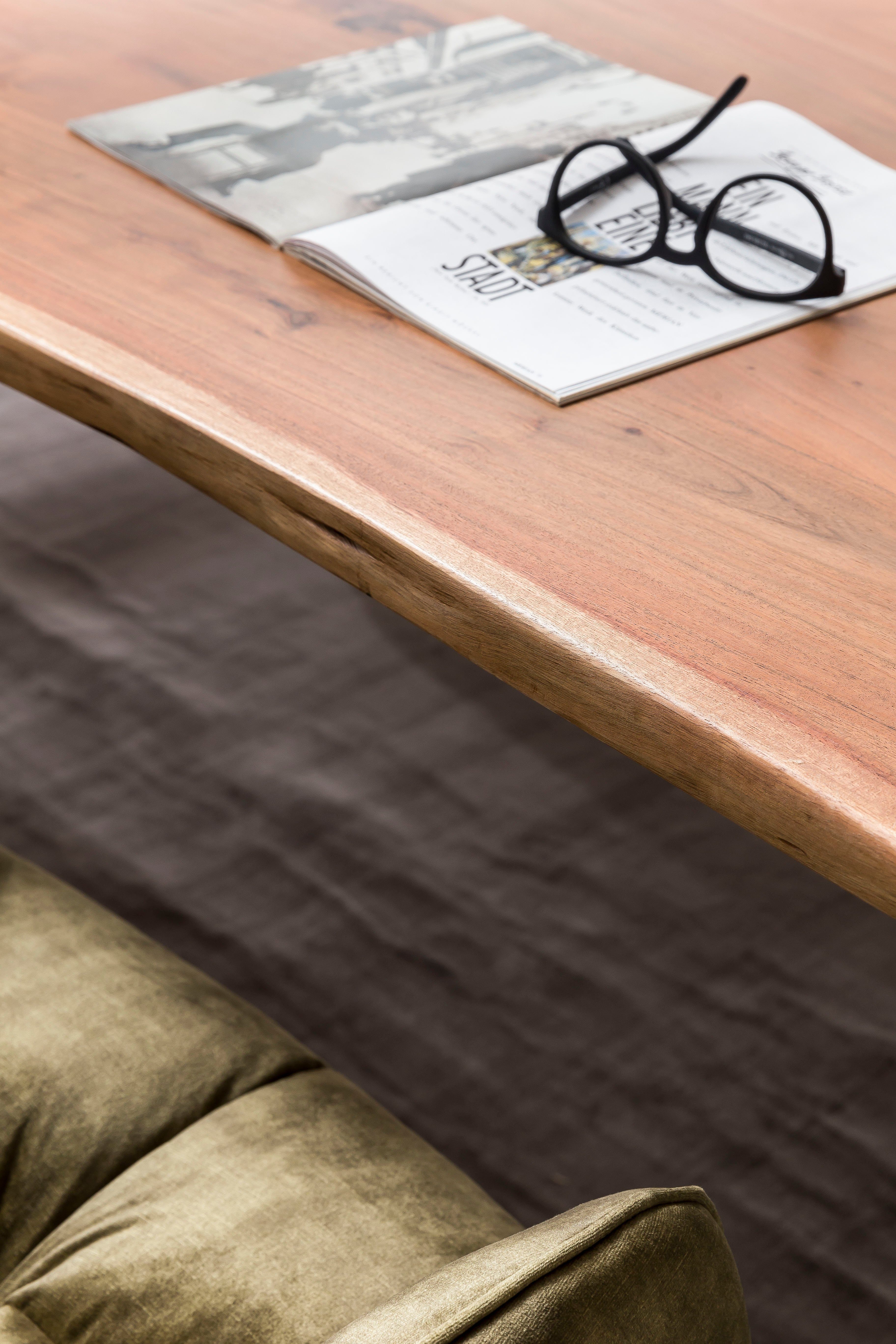 Home affaire Eettafel Manhattan met boomrand