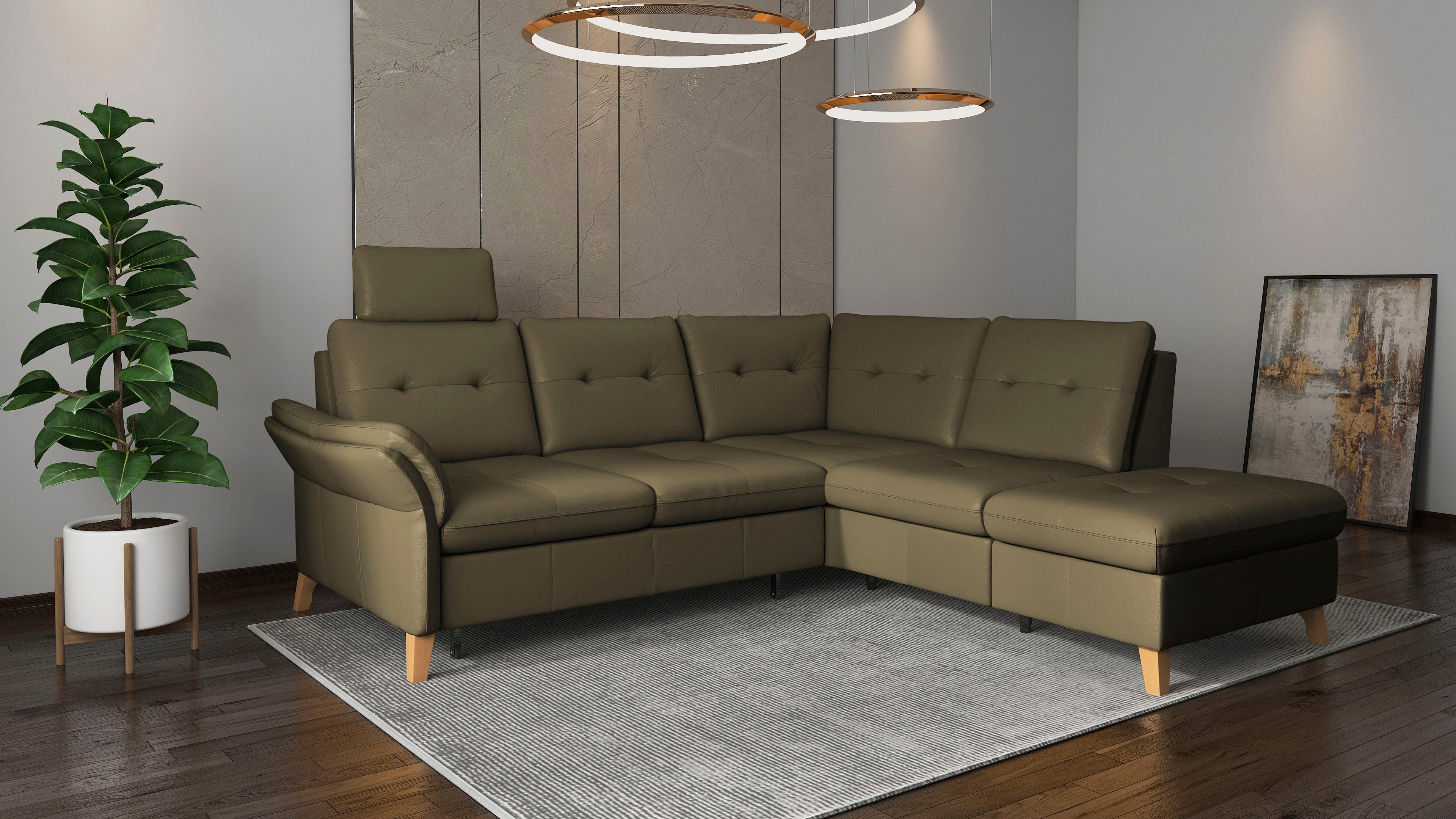 sit&more Hoekbank Göteborg inclusief zitdiepteverstelling, optioneel met bedfunctie & bedlade