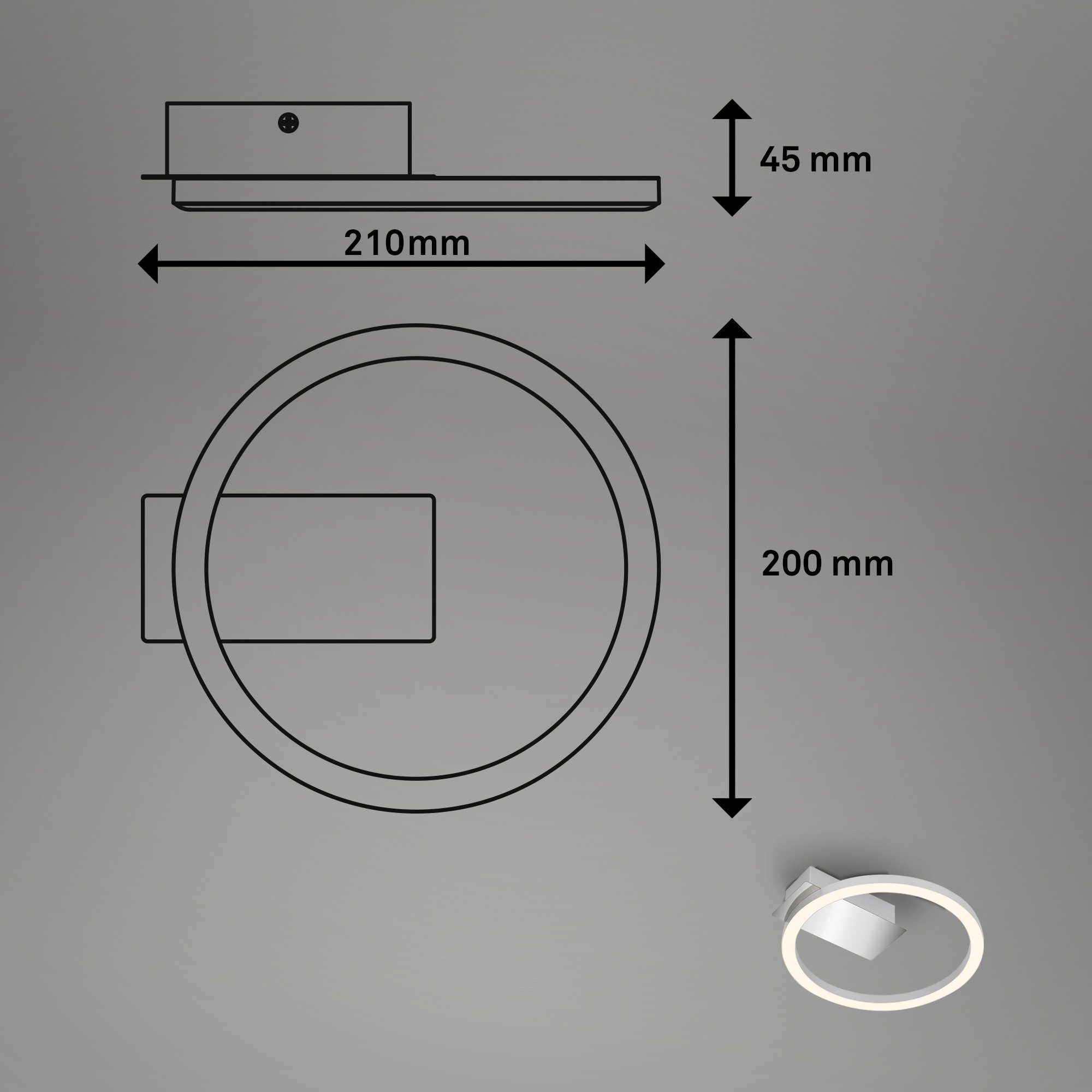 Briloner Leuchten Plafondlamp Frame NICI
