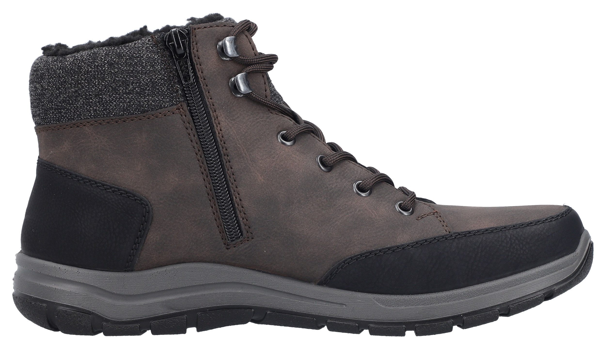 Rieker Winterlaarzen , veterschoenen, outdoorschoen met praktische binnenrits