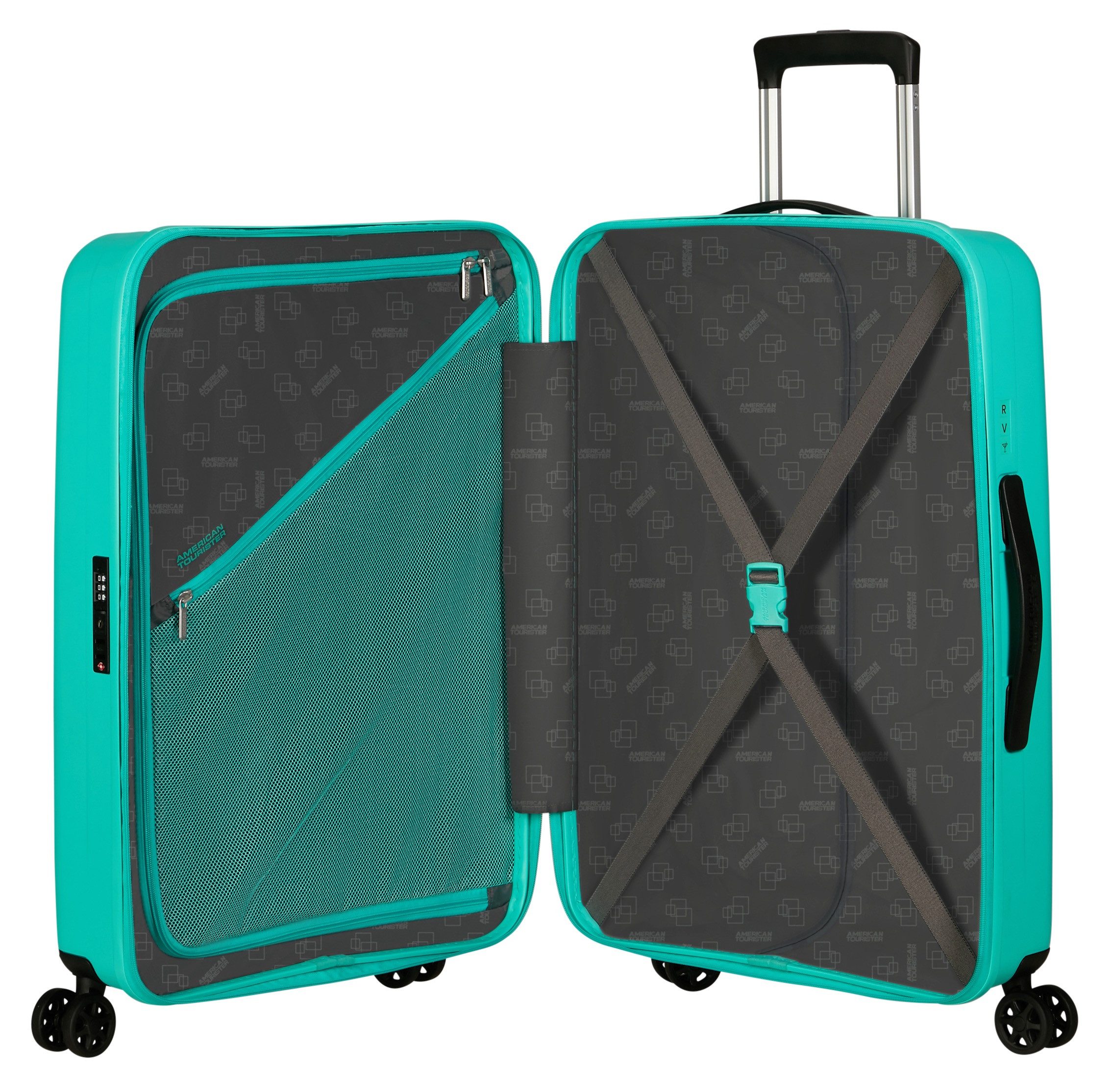 American Tourister® Hardshell-trolley REJOY, verschillende maten en kleuren Hardcase koffer personaliseerbaar verzonken TSA-slot