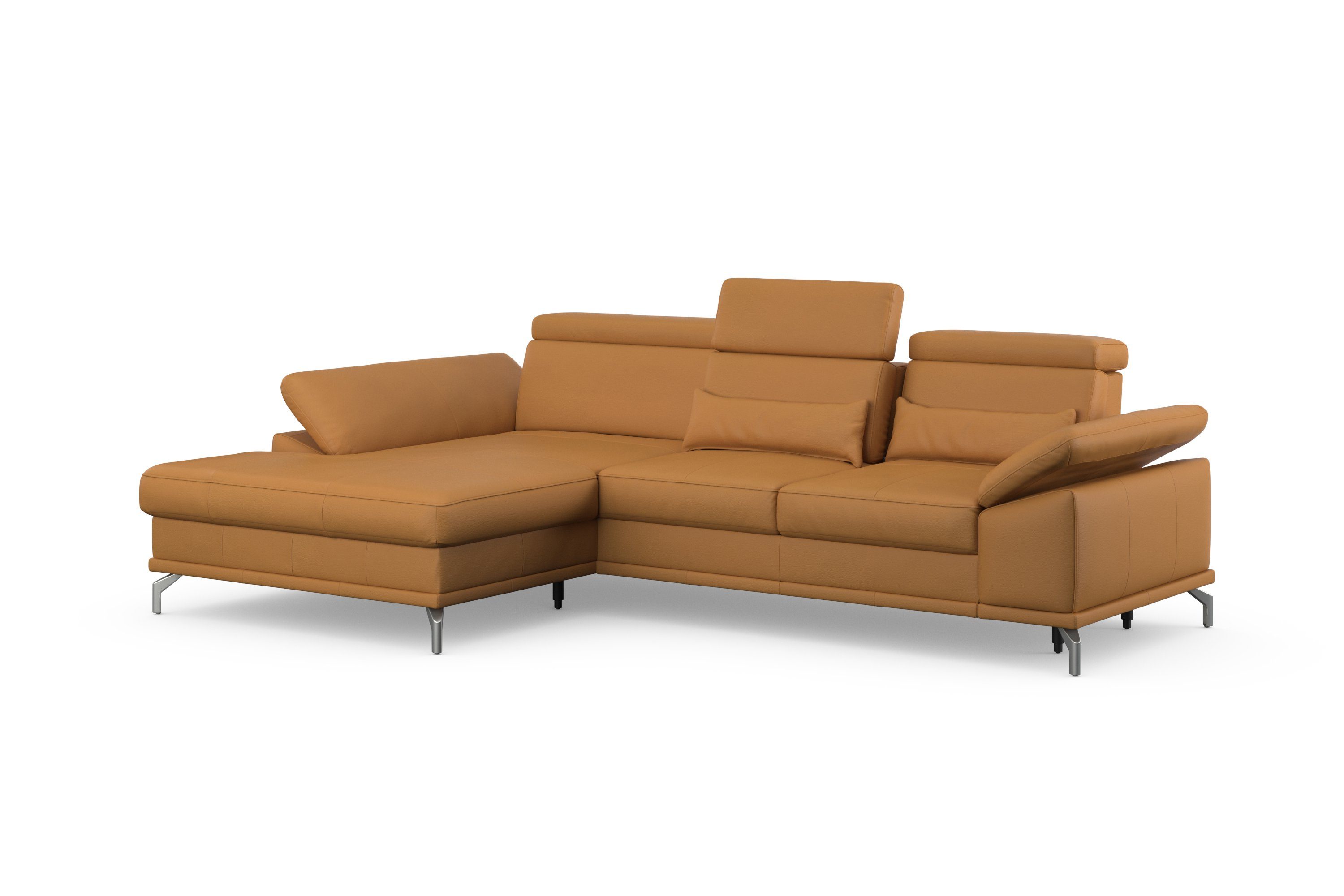 sit&more Hoekbank Cabrio L-vorm, met zitdiepteverstelling, arm- en hoofdsteunverstelling