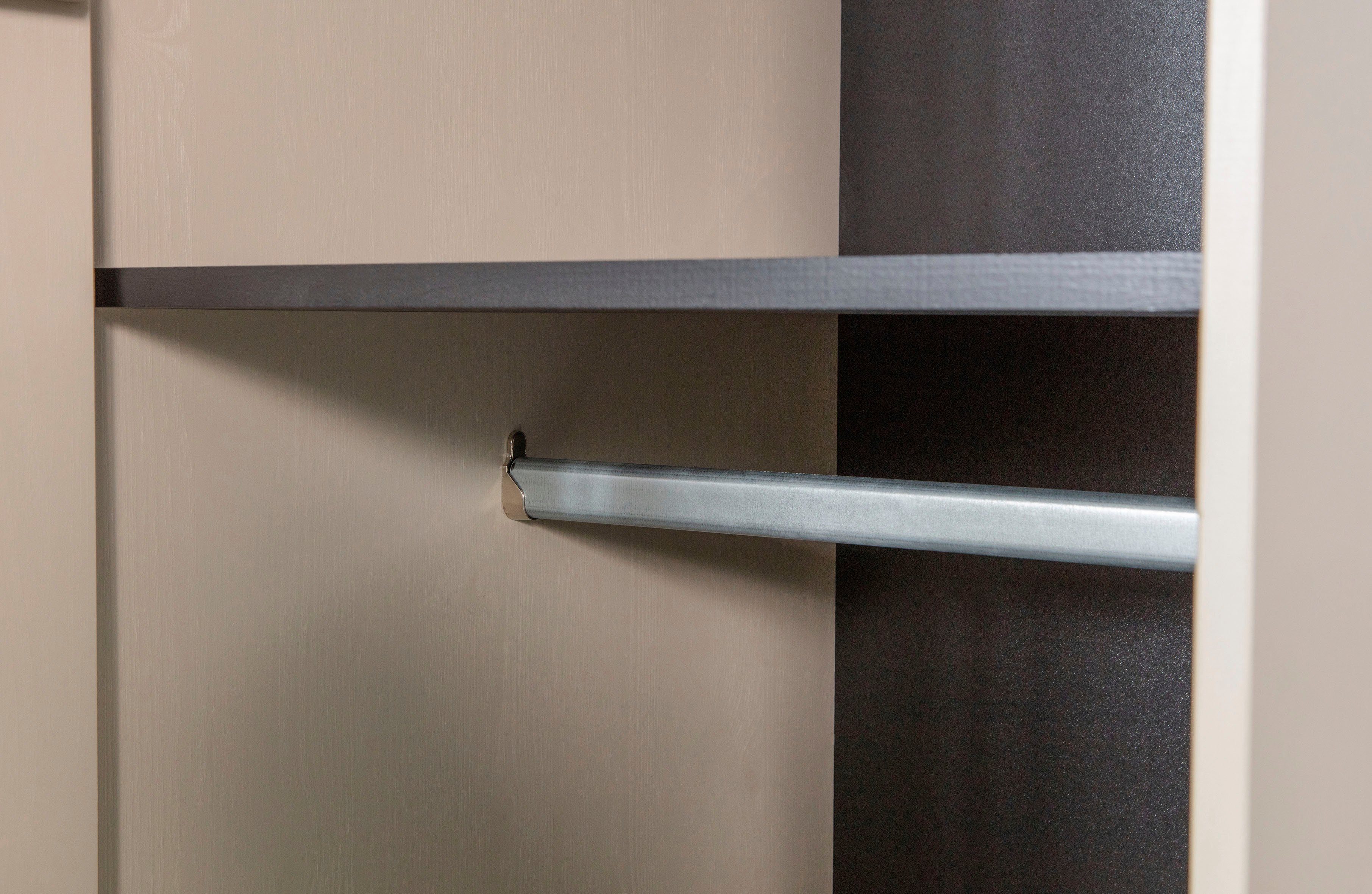 WOOOD Multifunctionele kast Daily garderobekast met push-to-open functie, hoogte 200 cm, breedte 50 of 100 cm