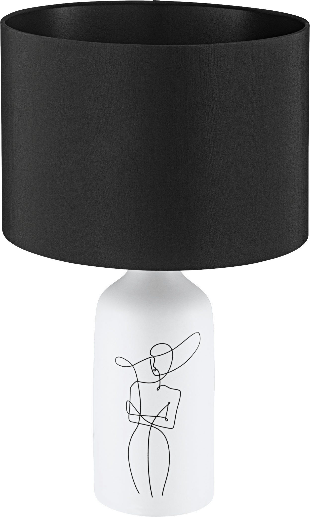 EGLO Tafellamp VINOZA Tafel lamp in wit van keramiek - excl. E27 - 1X40W (1 stuk) tafellampen wit