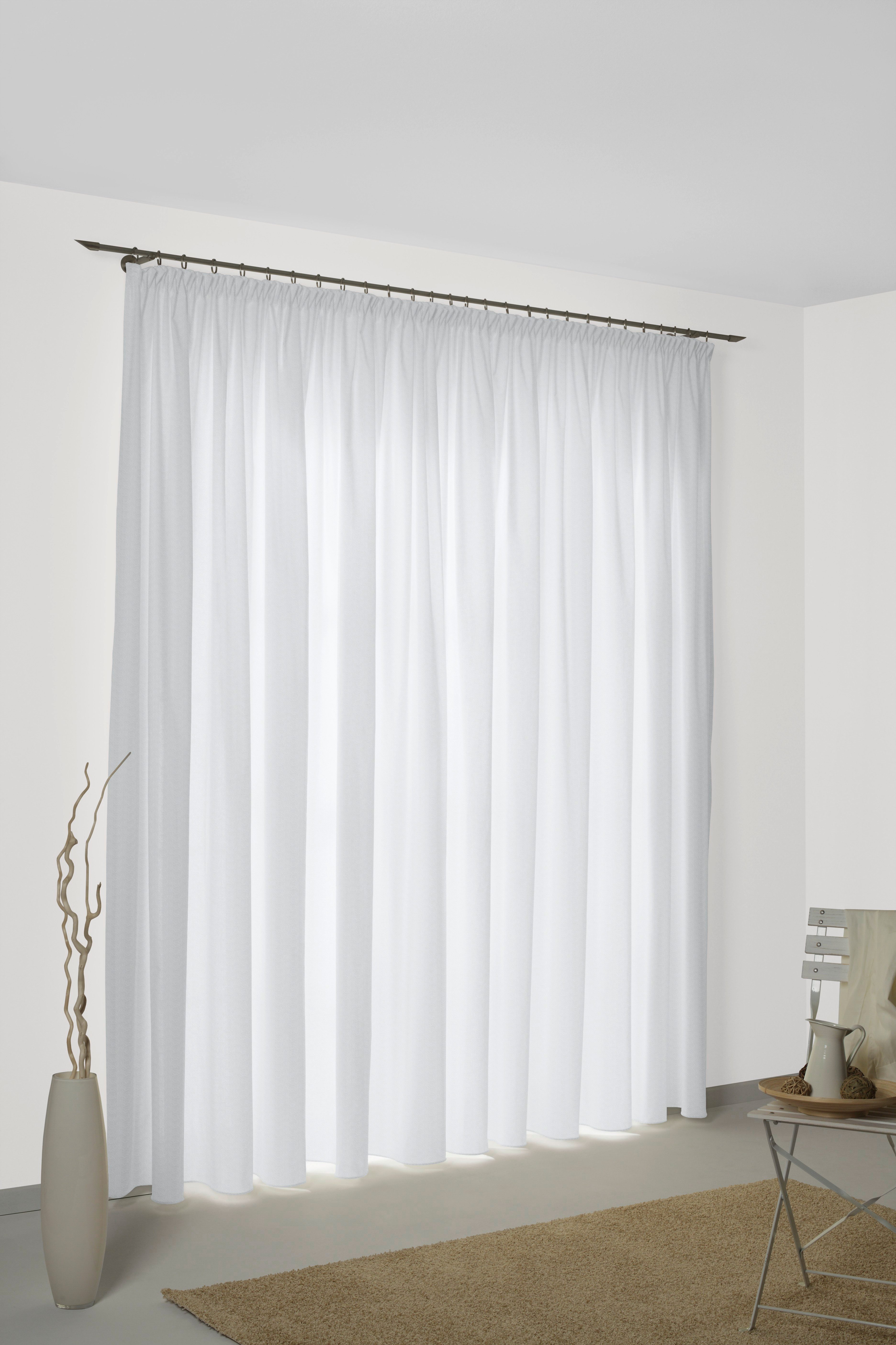 Wirth Gordijn SUNBONE (1 stuk) kant & klaar gordijnen maat hxb: 145x132 cm wit