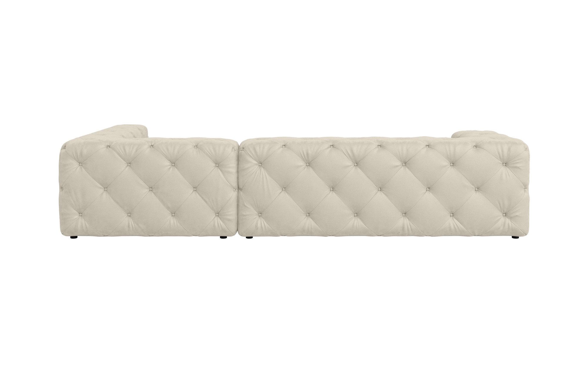 Places of Style Hoekbank FOLLINA L-vorm, met klassieke Chesterfield-knoopstiksels