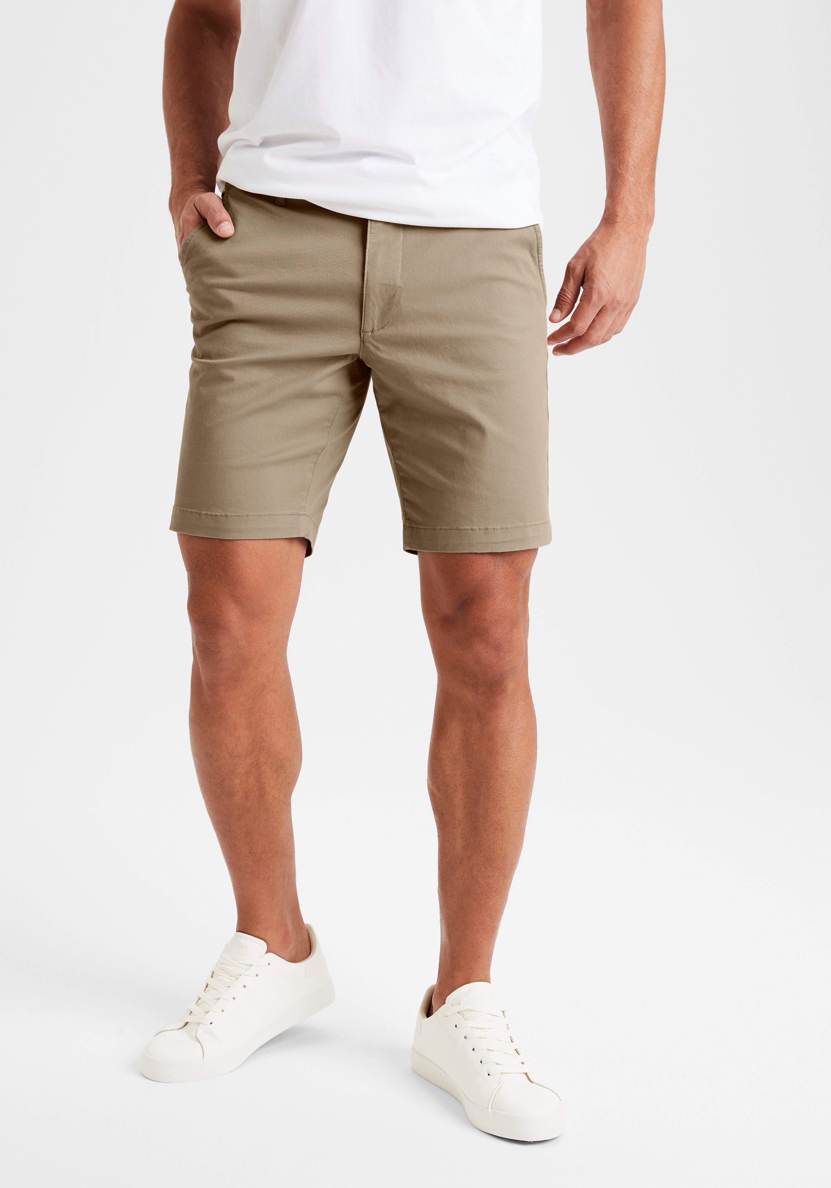 H.I.S Chino-short Regular fit Shorts van elastische katoenkwaliteit