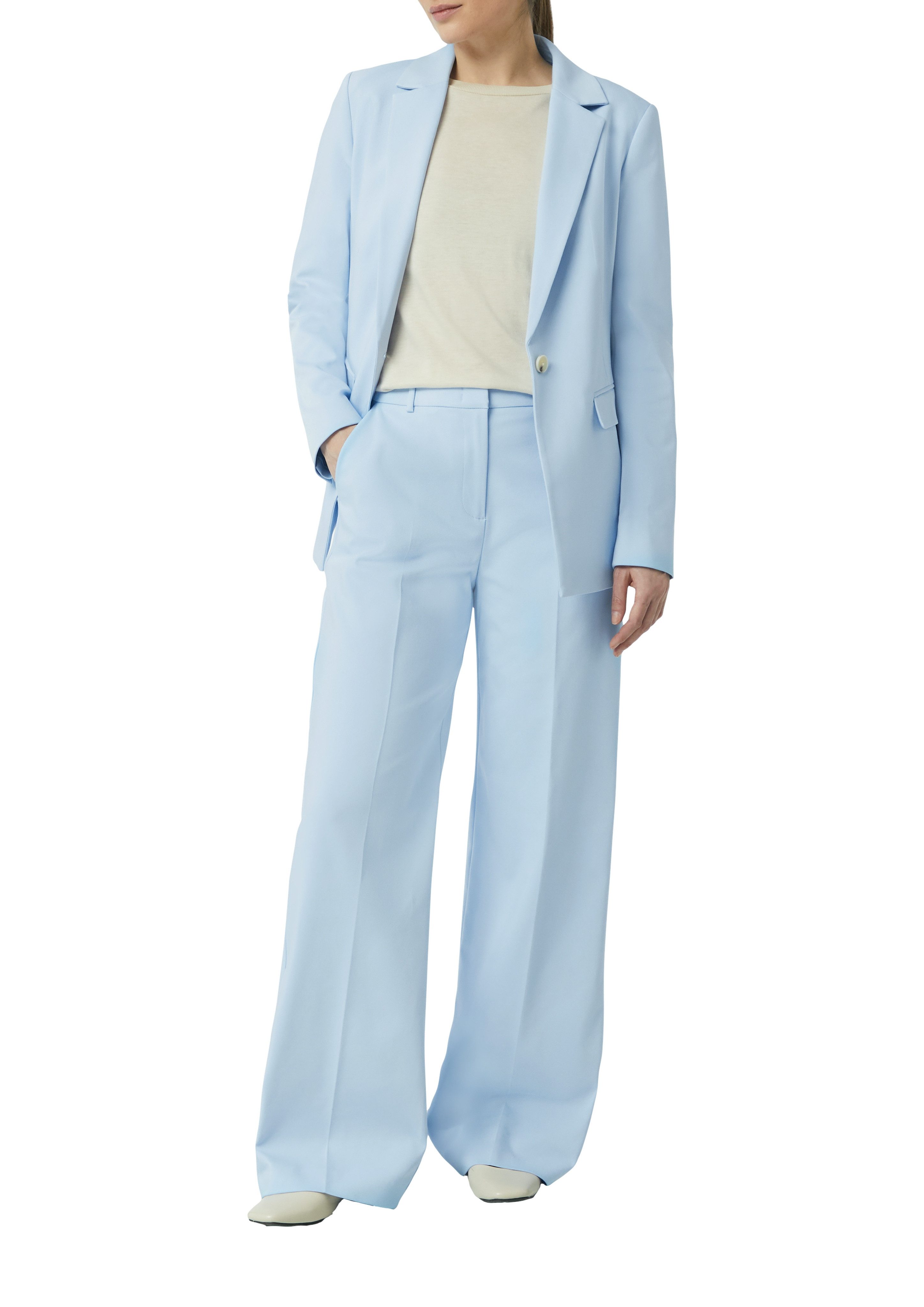 Comma Pantalon met persplooien