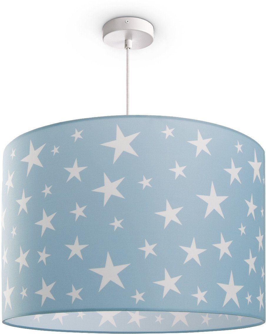 Paco Home Hanglamp Capri 315 Kinderlamp plafondlamp LED kinderkamer lamp sterrenhemel-motief E27