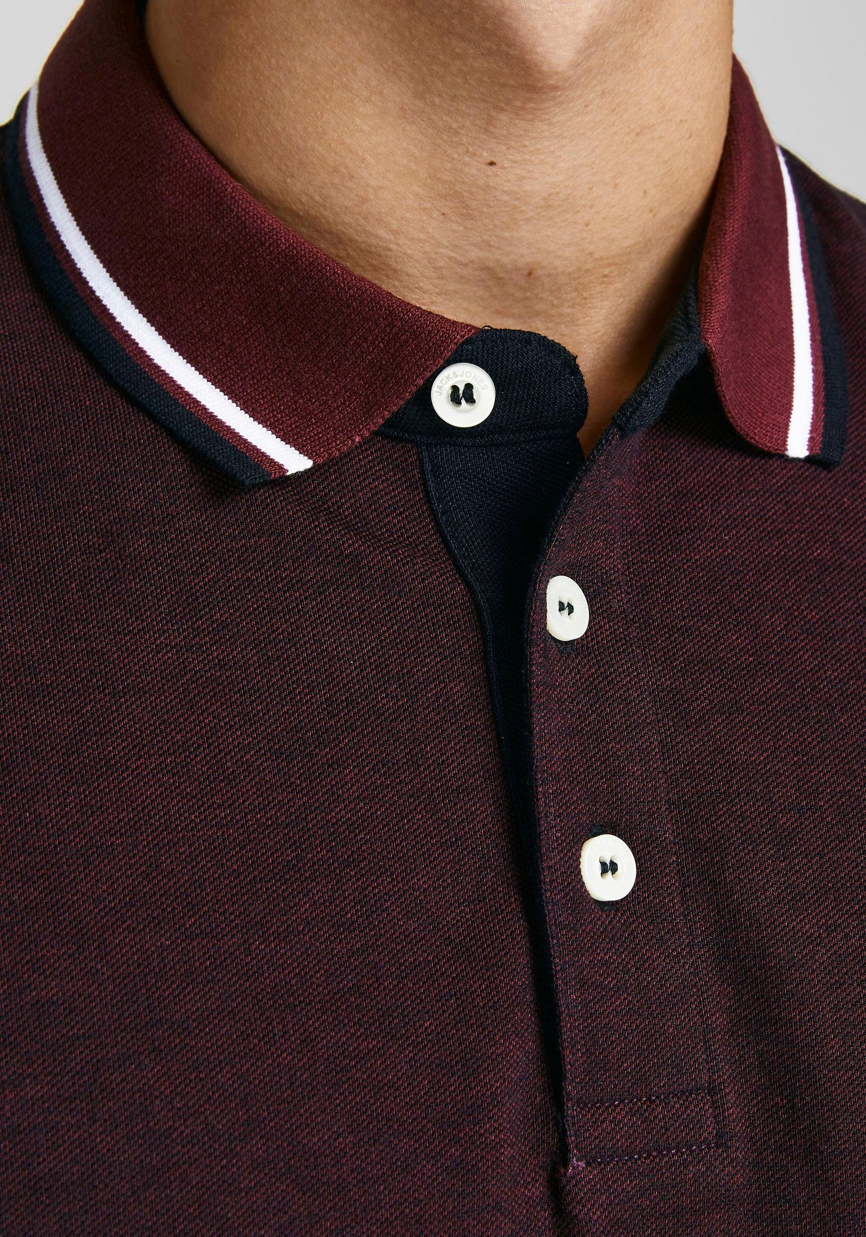Jack & Jones Poloshirt JJEPAULOS Poloshirt met klassieke kraag en figuuraccentuerende vorm