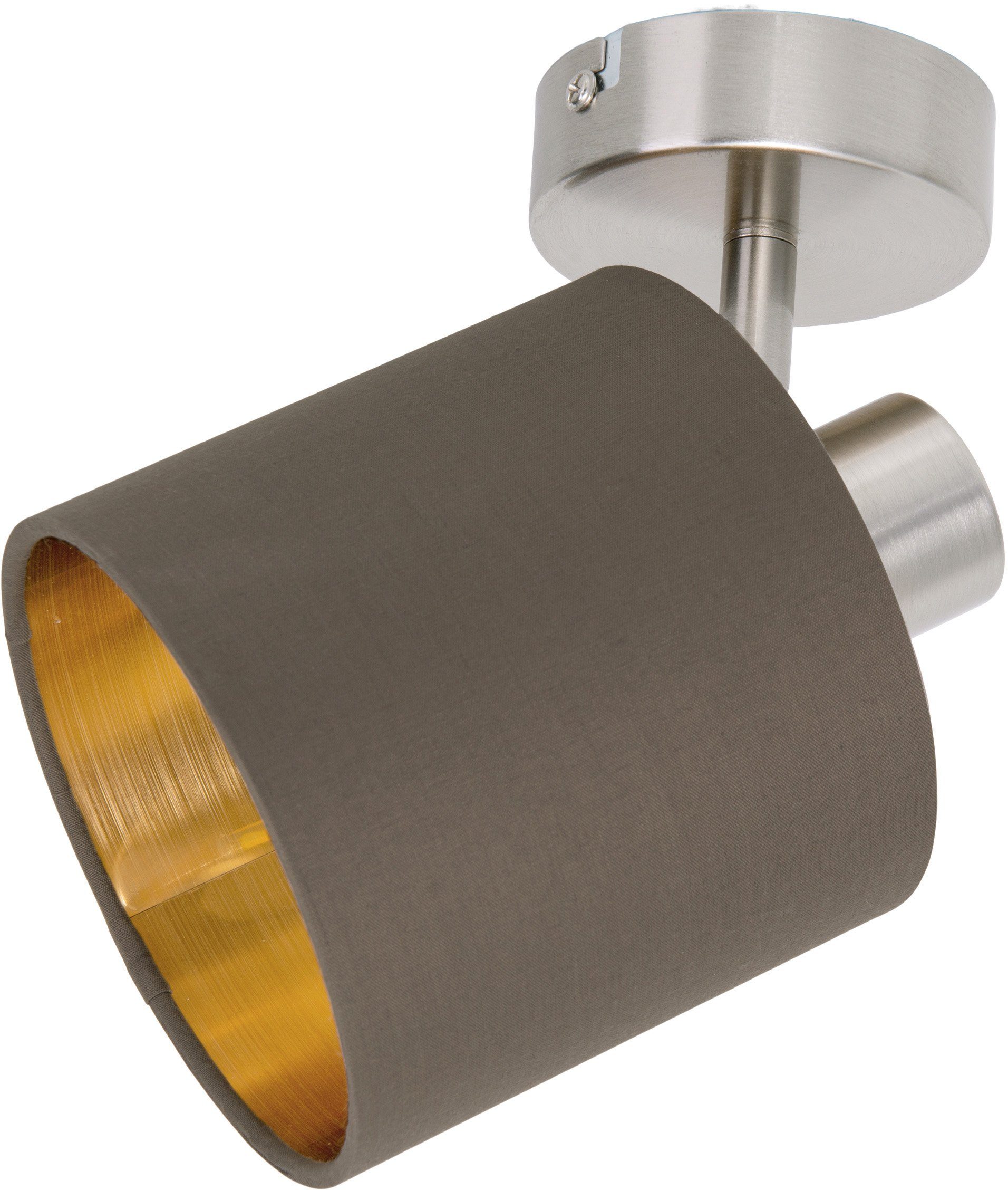 näve Wandlamp Maron E14 max. 40W, verwisselbare lichtbron, materiaal: staal, textiel (1 stuk)